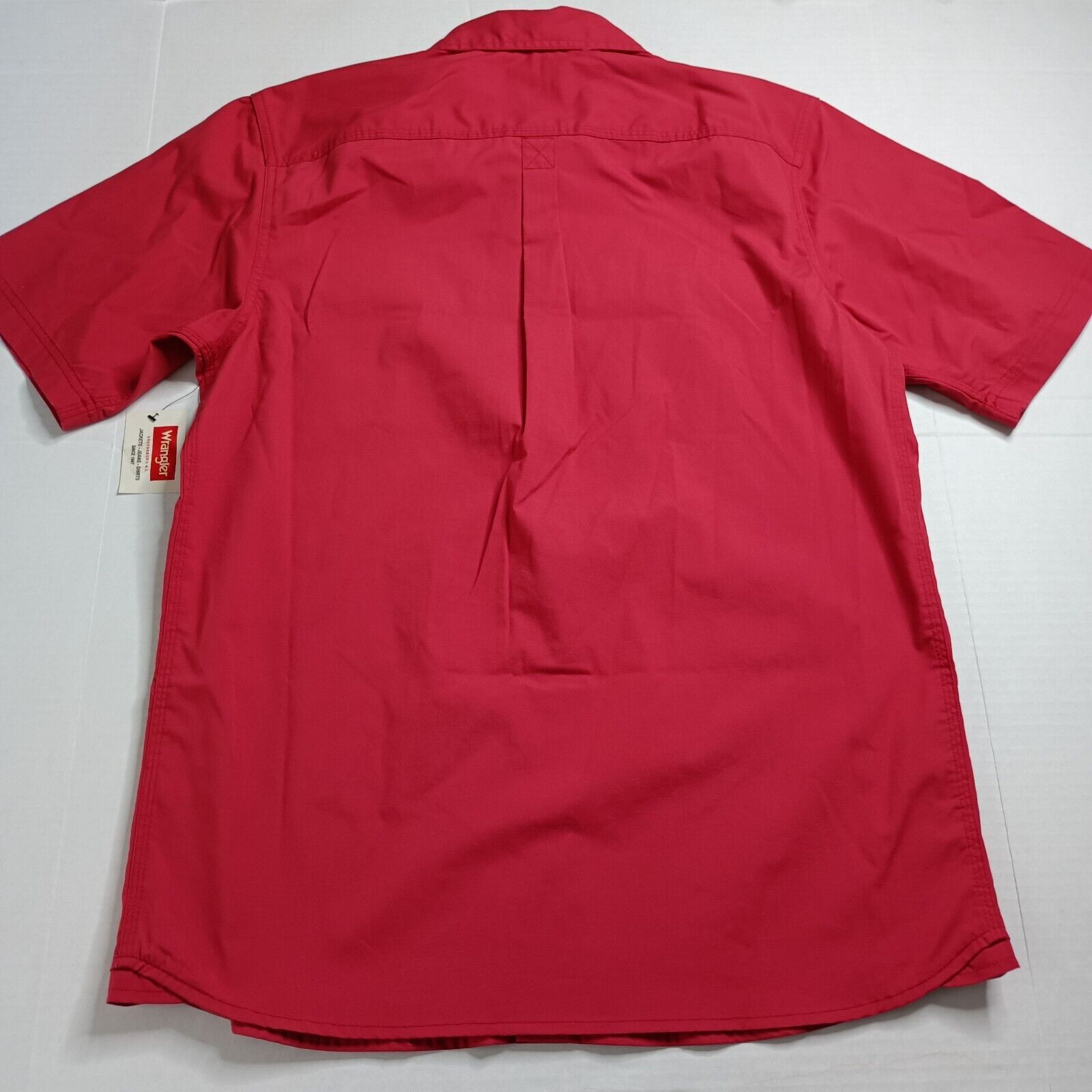Wrangler Wrangler S/S Twill Button Up Shirt Red Relaxed Fit Size M Size US M / EU 48-50 / 2 - 6 Thumbnail