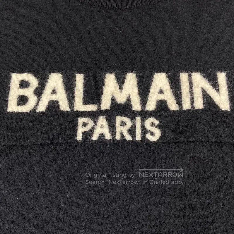 Balmain Balmain Women's Black Wool Sweatshirt . Size XL / US 12-14 / IT 48-50 - 3 Thumbnail