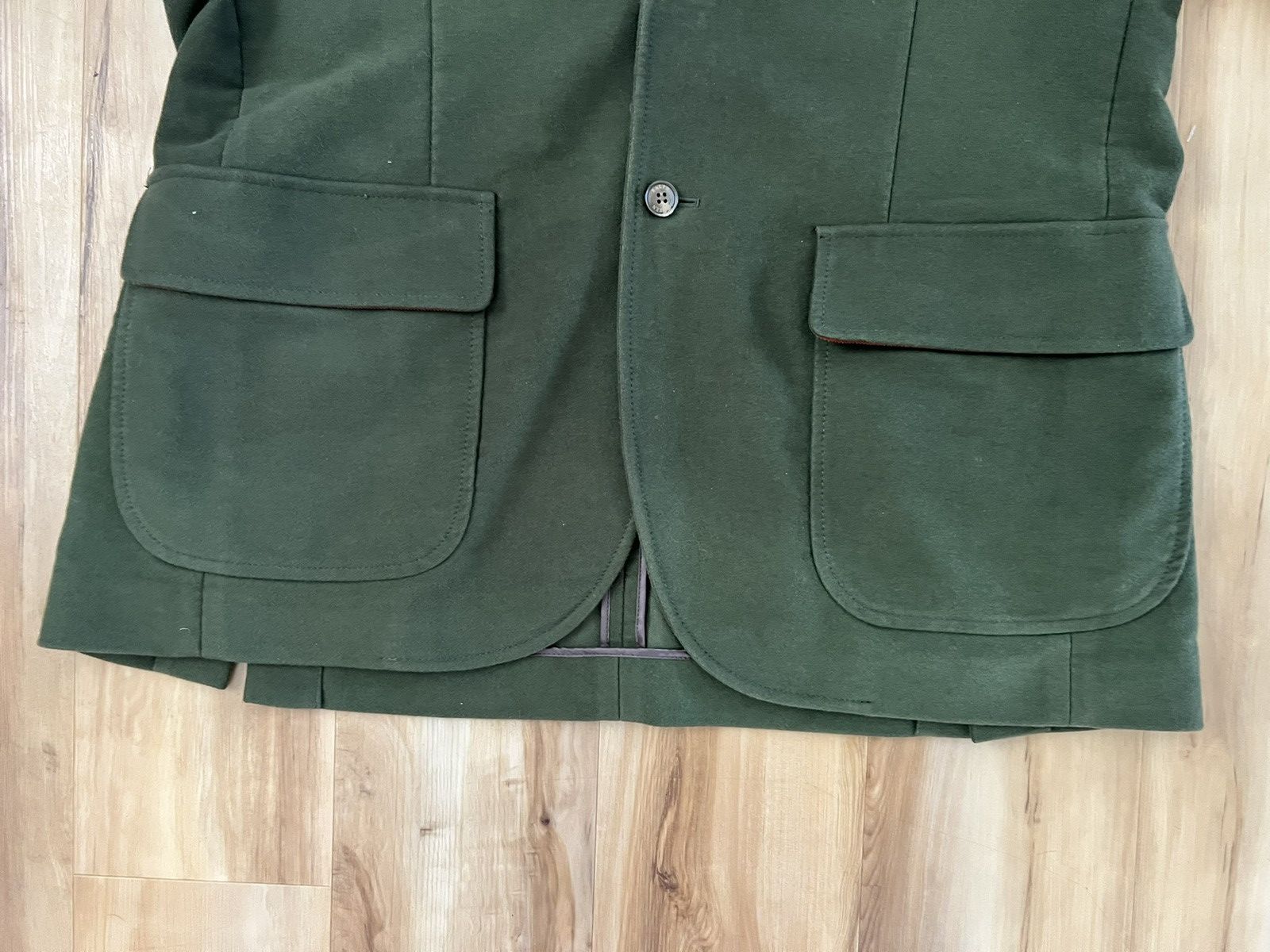 Polo Ralph Lauren Vintage Polo Ralph Lauren Moleskin Leather Accent Blazer Size 46R - 6 Thumbnail