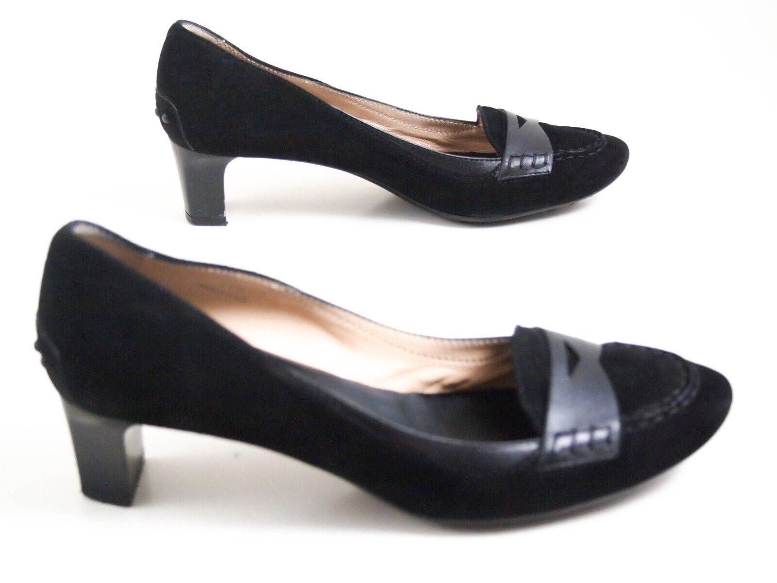 Tod's Tod's Mid Heel Pumps Black Suede Leather US 7.5 EU 37.5 Size US 7.5 / IT 37.5 - 4 Thumbnail