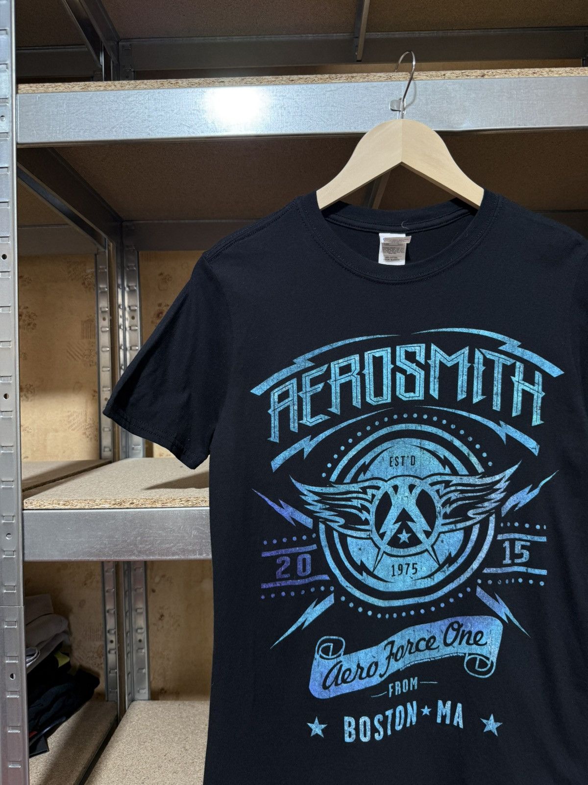 Band Tees × Vintage Vintage 2016 Aerosmith Aero Force One Band Rock Y2K T-Shirt Size US M / EU 48-50 / 2 - 3 Thumbnail