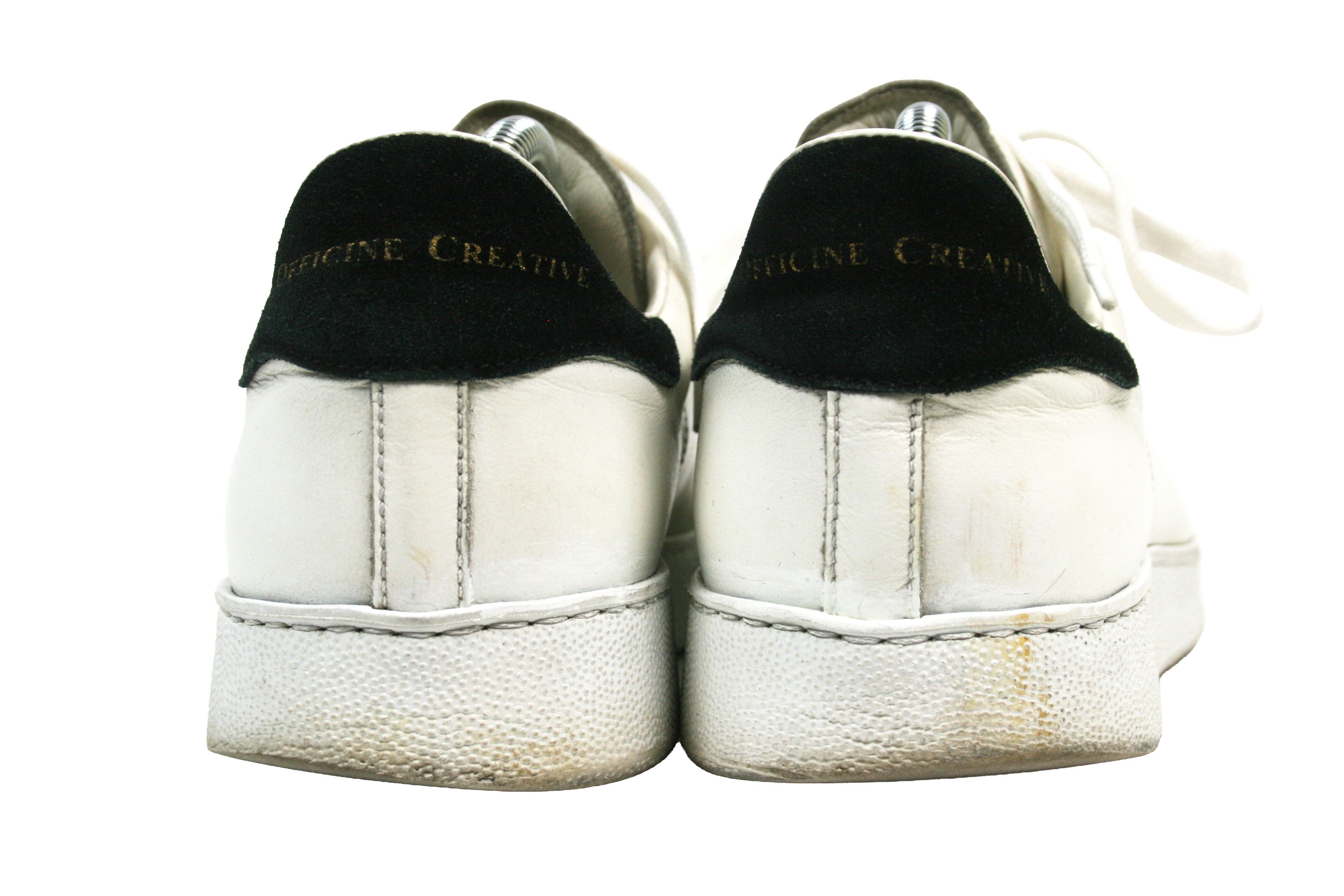 Officine Creative Laboratorio Mover Distressed Low Leather Sneakers Size US 8 / EU 41 - 14 Thumbnail