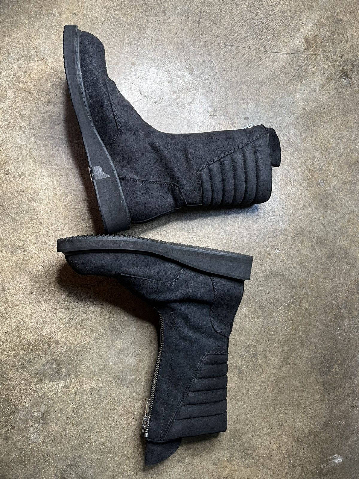 靴 FW11 Rick Owens limo Mohawk Zip Boots Rick Owens F/W 11 Limo Blistered Mohawk Boots