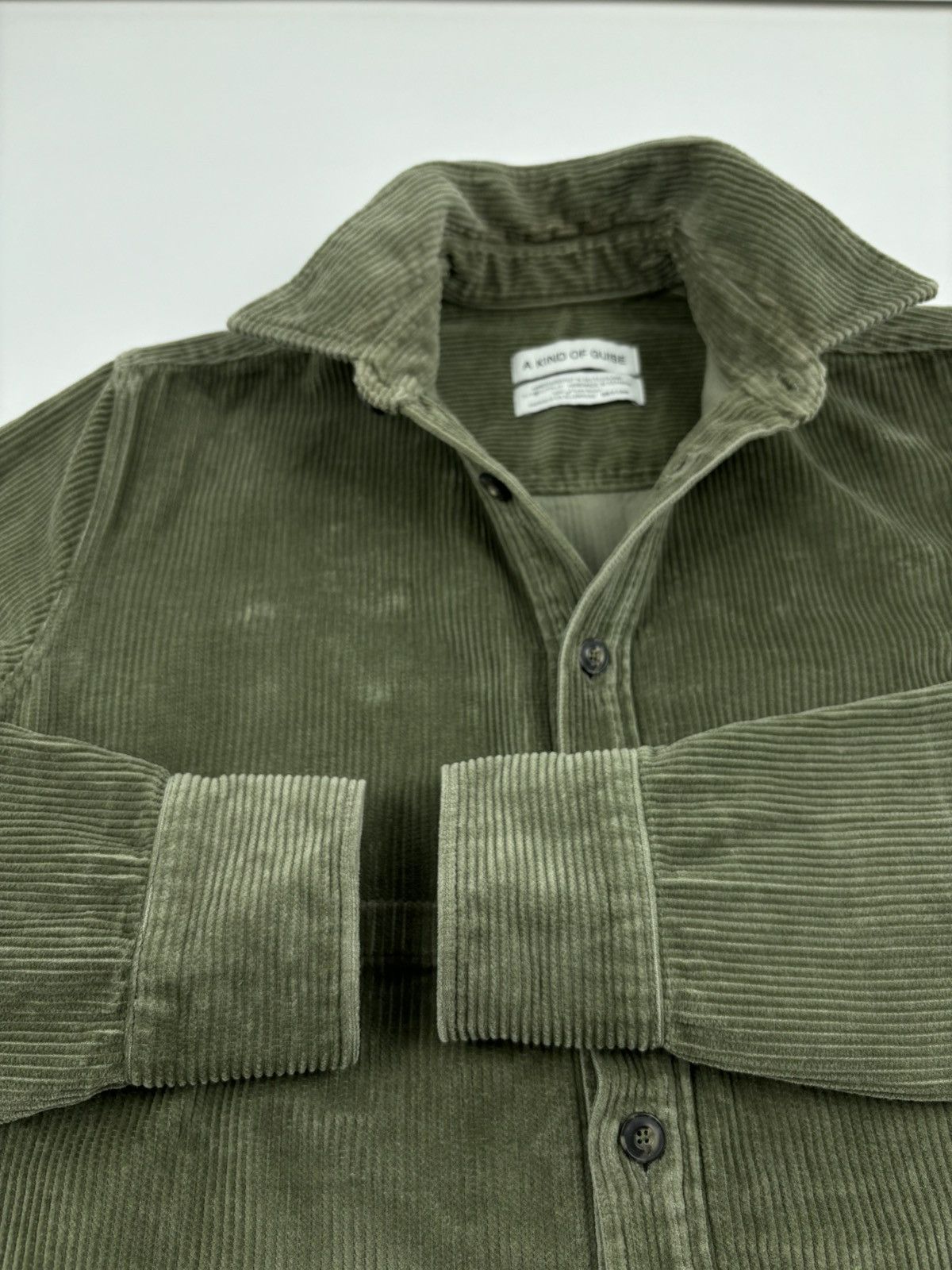 A Kind Of Guise RARE Сorduroy Garment-Dyed Cotton Long Sleeve Overshirt Germany Jacket Shirt S-M Size US M / EU 48-50 / 2 - 23 Thumbnail