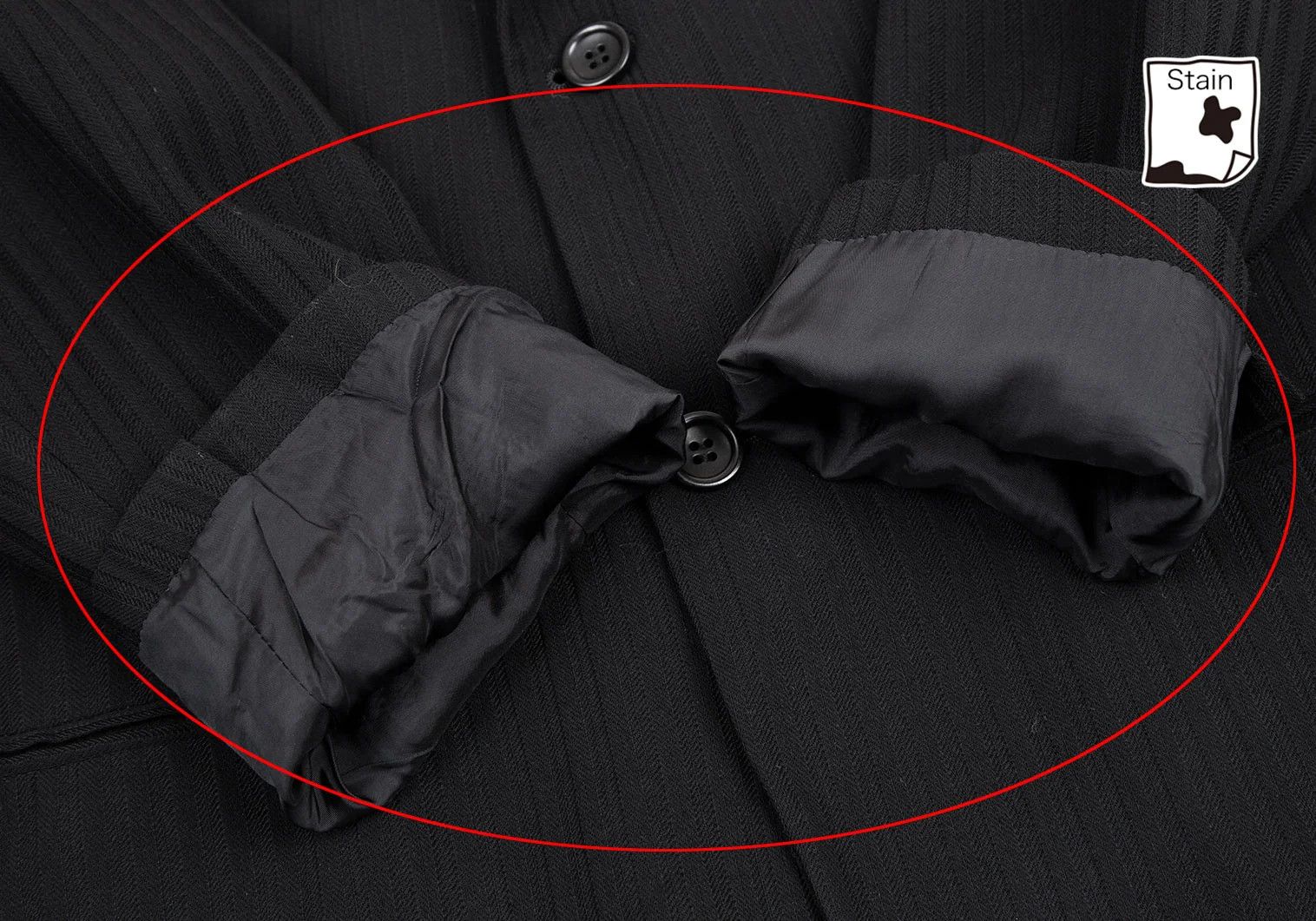 Armani Collezioni Shadow Stripe 2-Button Jacket in Black Size 52R Size US XXS / EU 40 - 8 Thumbnail