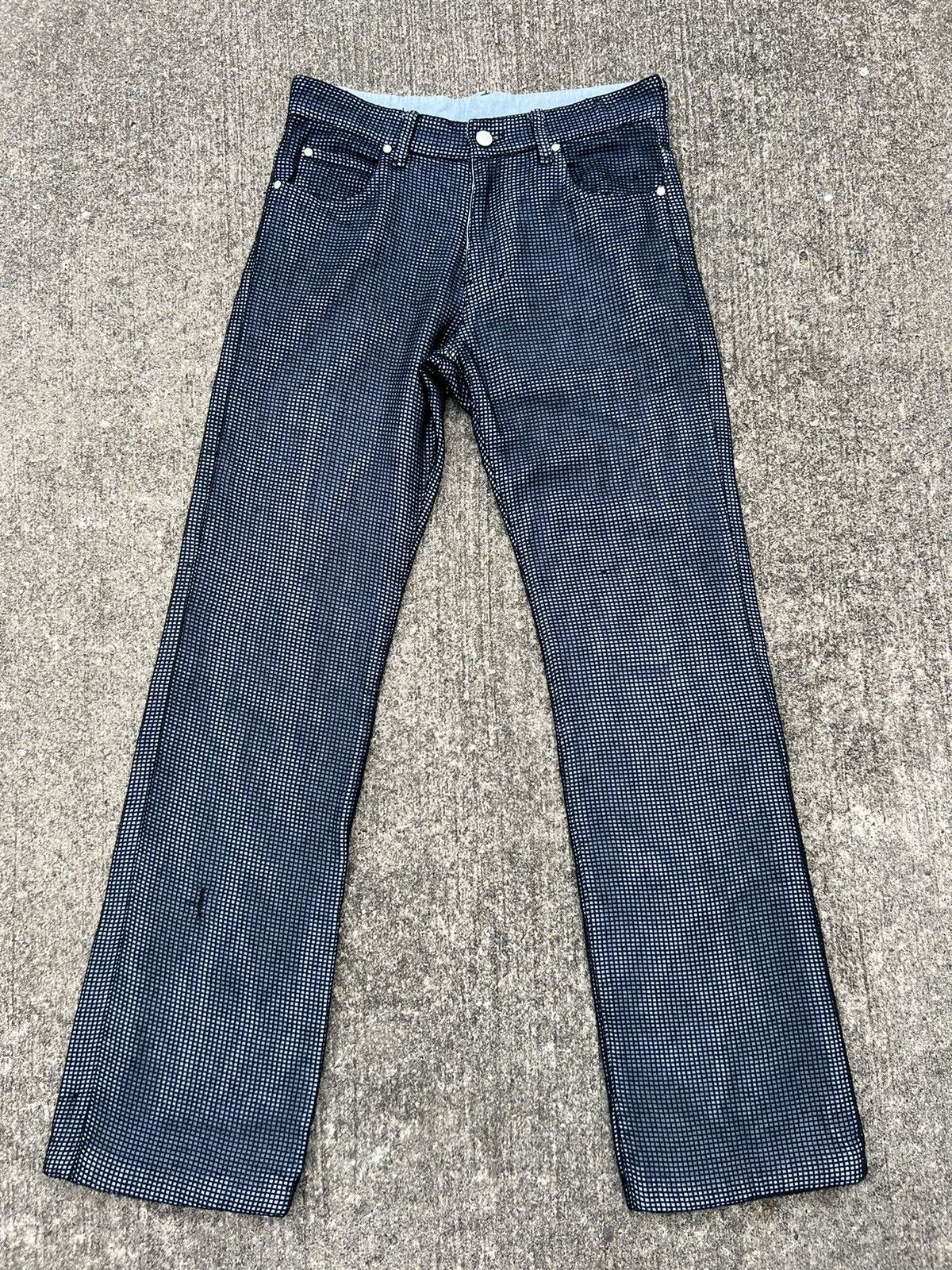 Jean Paul Gaultier Vintage Jean Paul Gaultier Paris Mesh Denim Flare Jeans Size US 30 / EU 46 - 1 Thumbnail