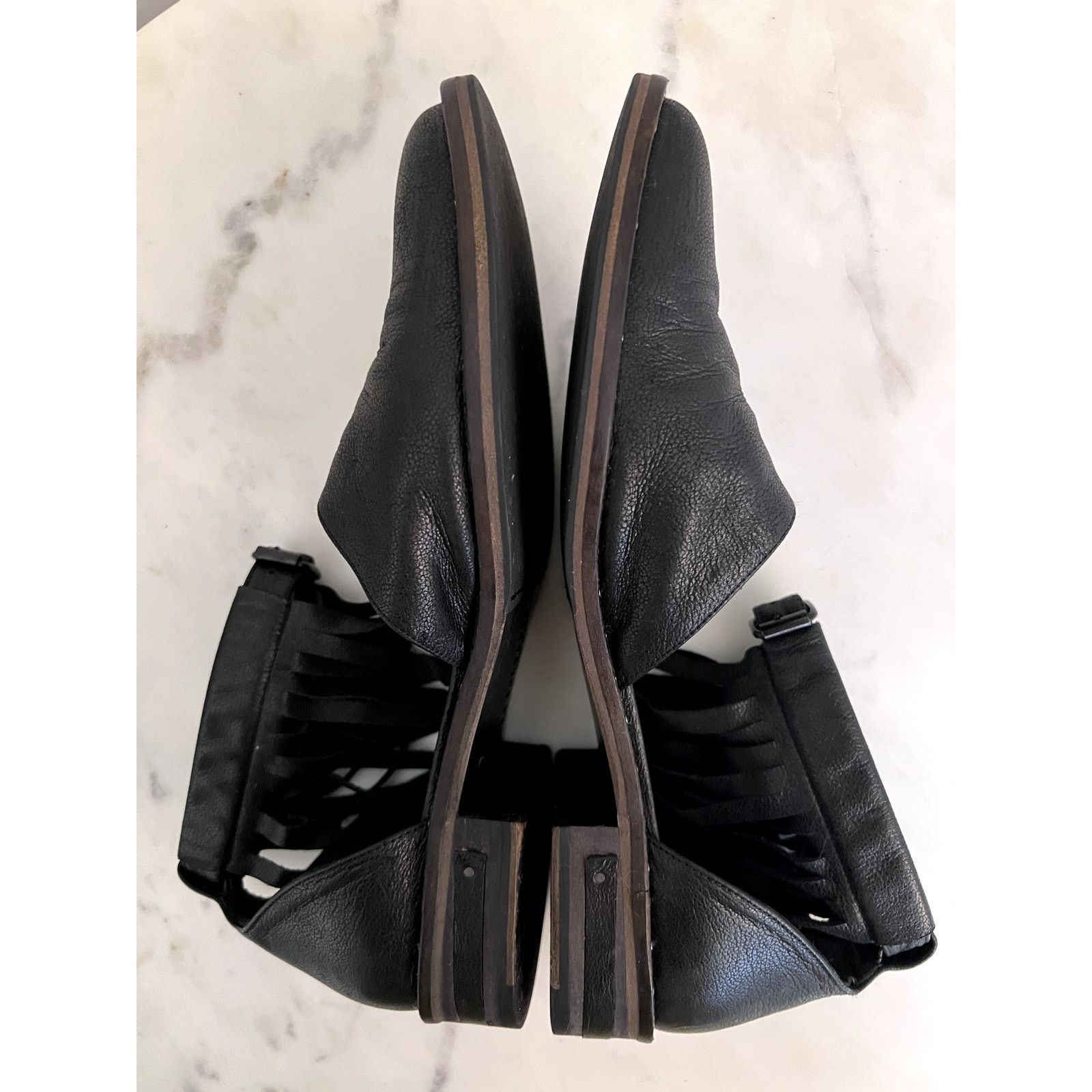 FREDA SALVADOR Freda Salvador DASH Fringe D'Orsay Ankle Strap Fringe 7 1/2 Size US 7.5 / IT 37.5 - 2 Thumbnail