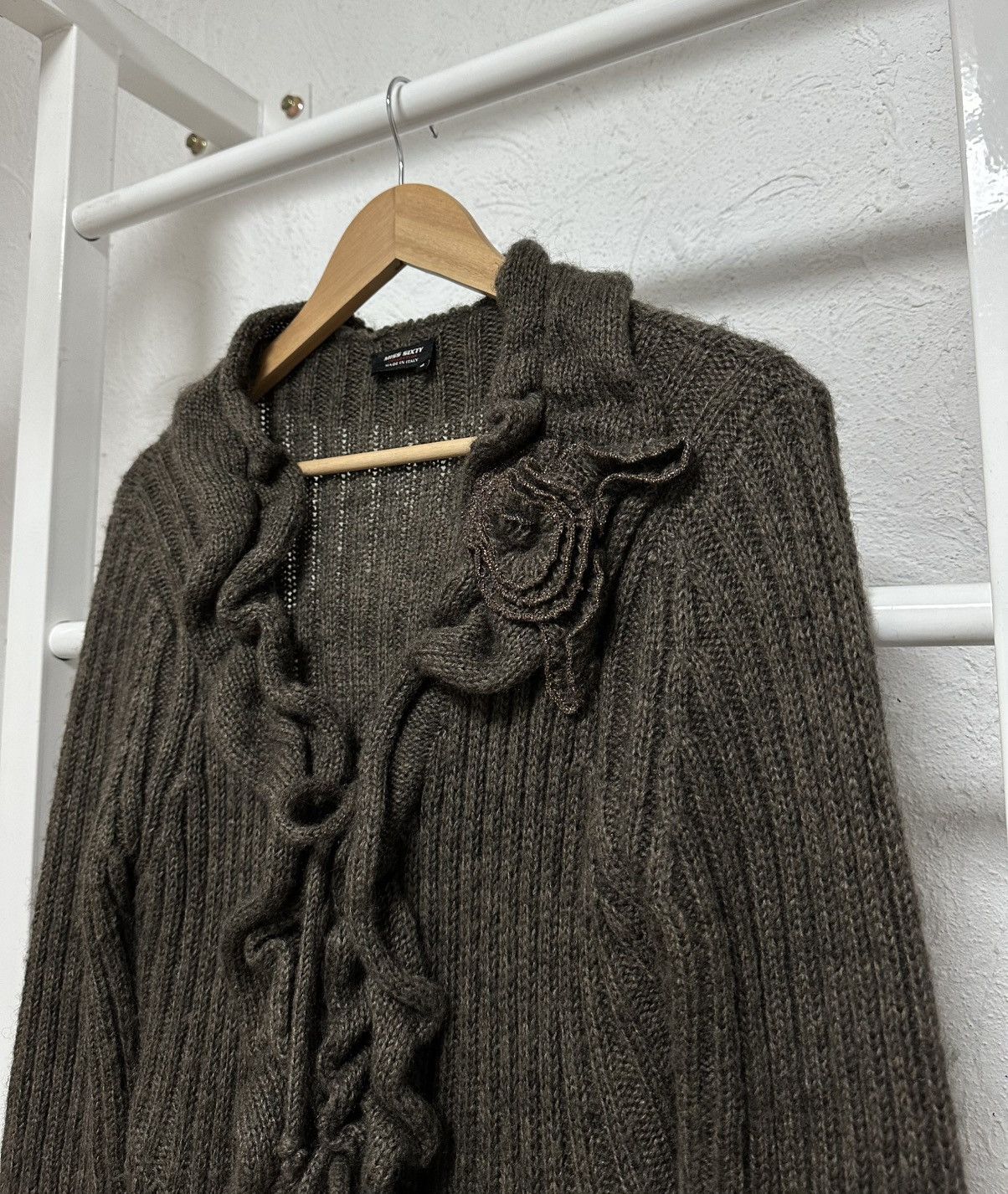 Miss Sixty Miss Sixty Women’s Knit Cardigan Size L Y2K Avant Garde Size L / US 10 / IT 46 - 2 Thumbnail
