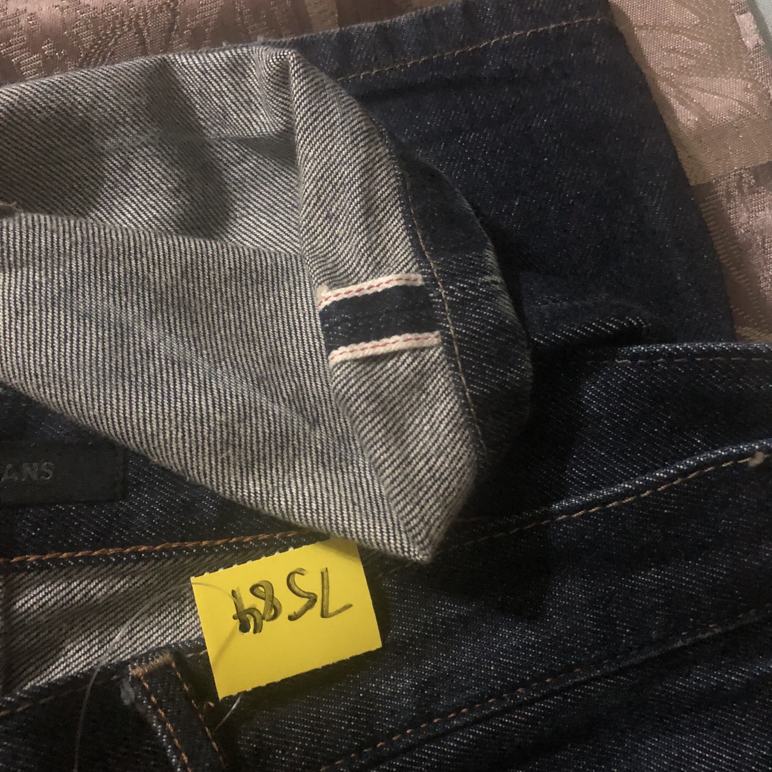 Japanese Brand Uniqlo blue selvedge vintage Denim Pants #7567 Size US 31 - 18 Thumbnail
