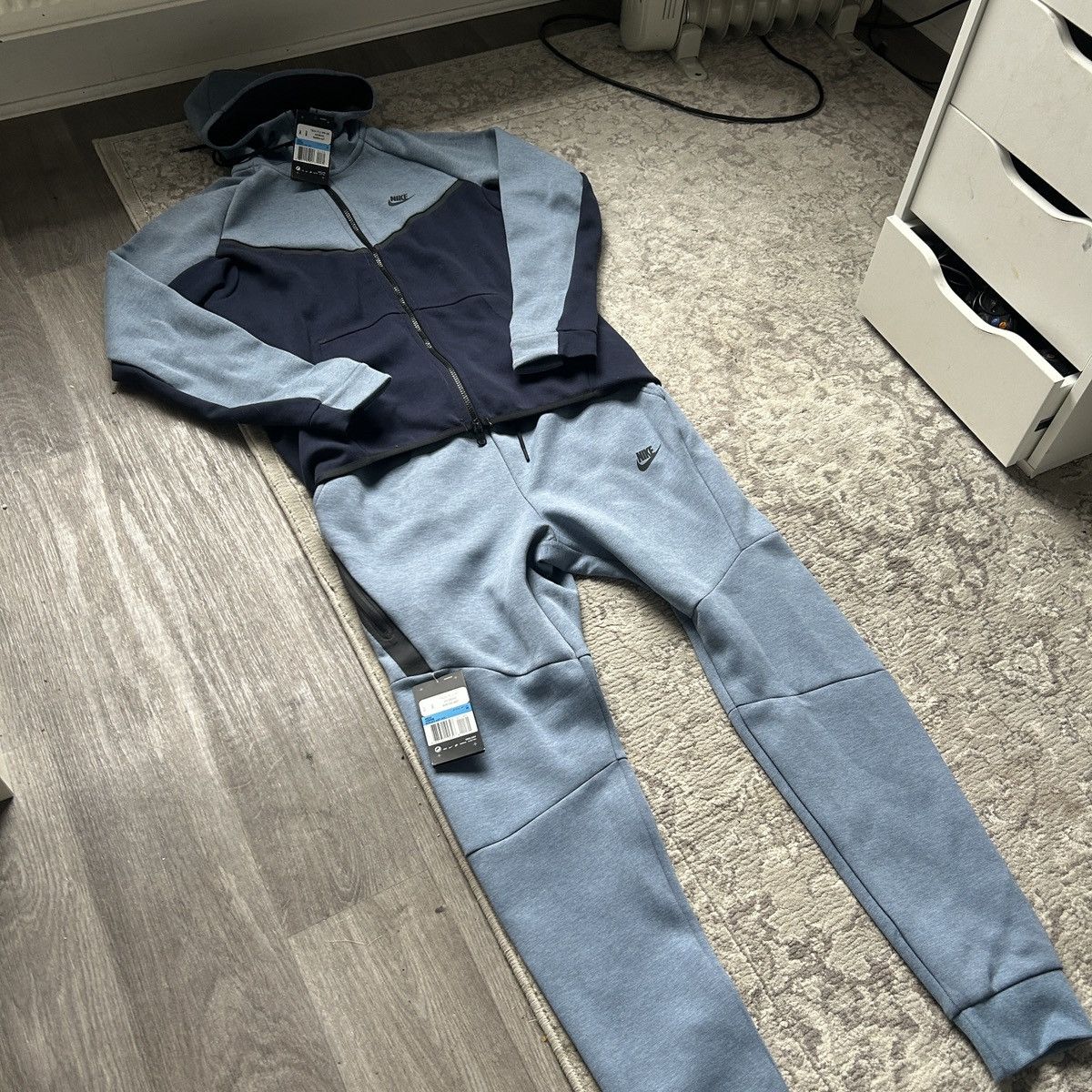 Nike Blue Nike Tech Fleece Full Tracksuit Size US M / EU 48-50 / 2 - 1 Thumbnail