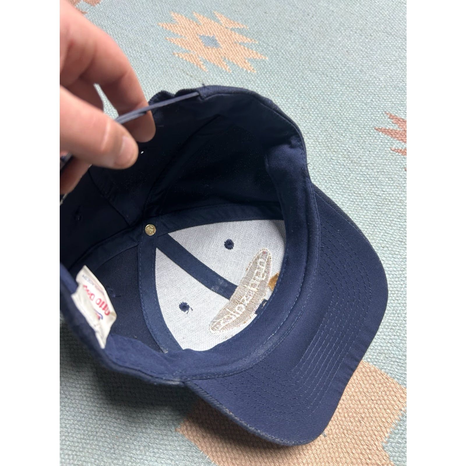 Vintage VINTAGE SnapBack Hat Cap Agri Sales Michigan Bean People Farm Blue Adjustable Mens Size ONE SIZE - 7 Thumbnail