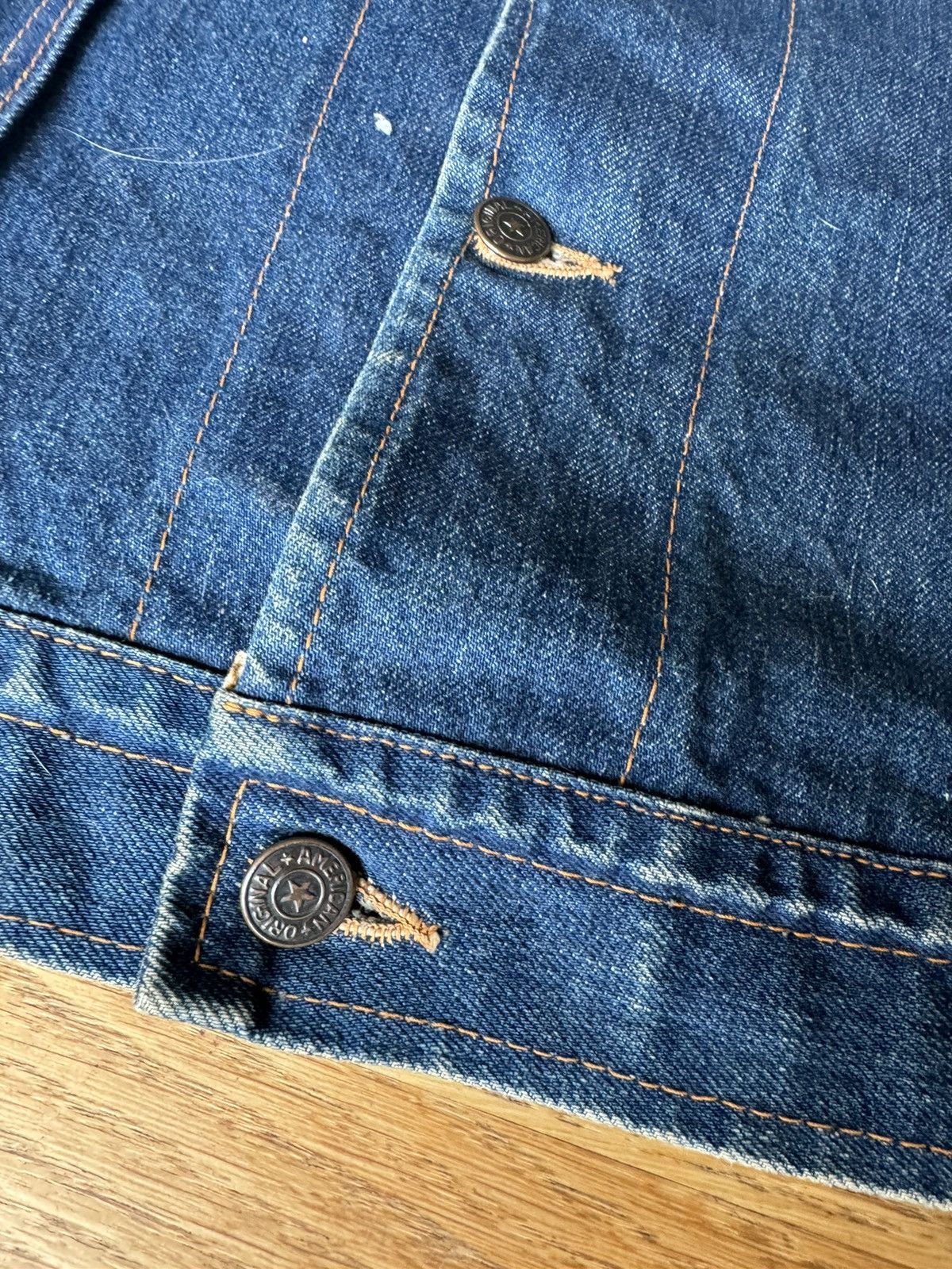 Salvage × Vintage VTG 1970‘s Selvedge Right On/Elder M.F.G Jacket Size US L / EU 52-54 / 3 - 21 Thumbnail