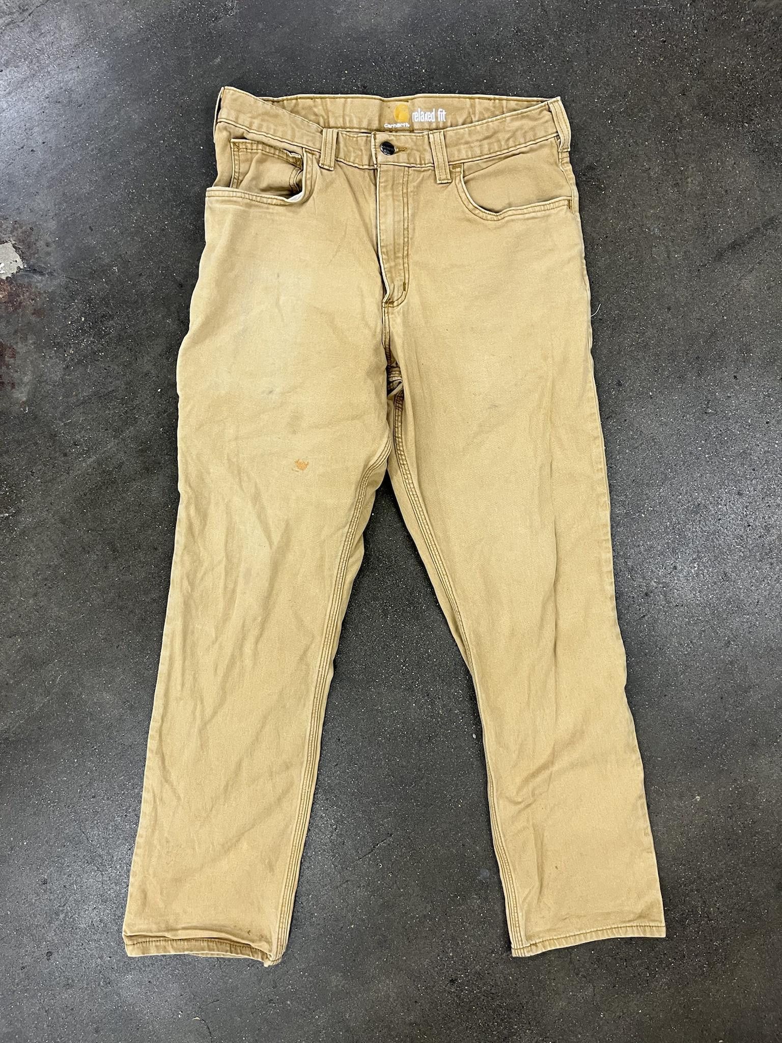 image of Carhartt Relaxed Fit Work Pants in Tan, Men's (Size 32)