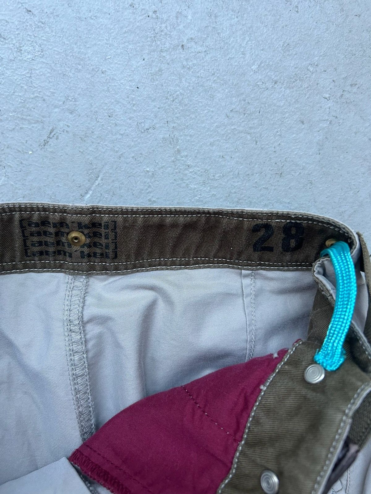 Aem'kei Aem'Kei Olive Side Zip Cotton Utility Pants Size US 28 / EU 44 - 6 Thumbnail