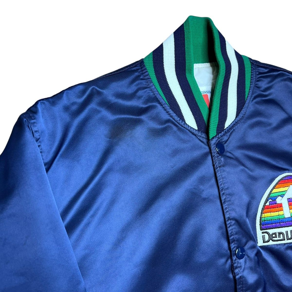 Starter Vintage 1980s NBA Denver Nuggets Starter Satin Bomber Jacket Size US M / EU 48-50 / 2 - 18 Thumbnail