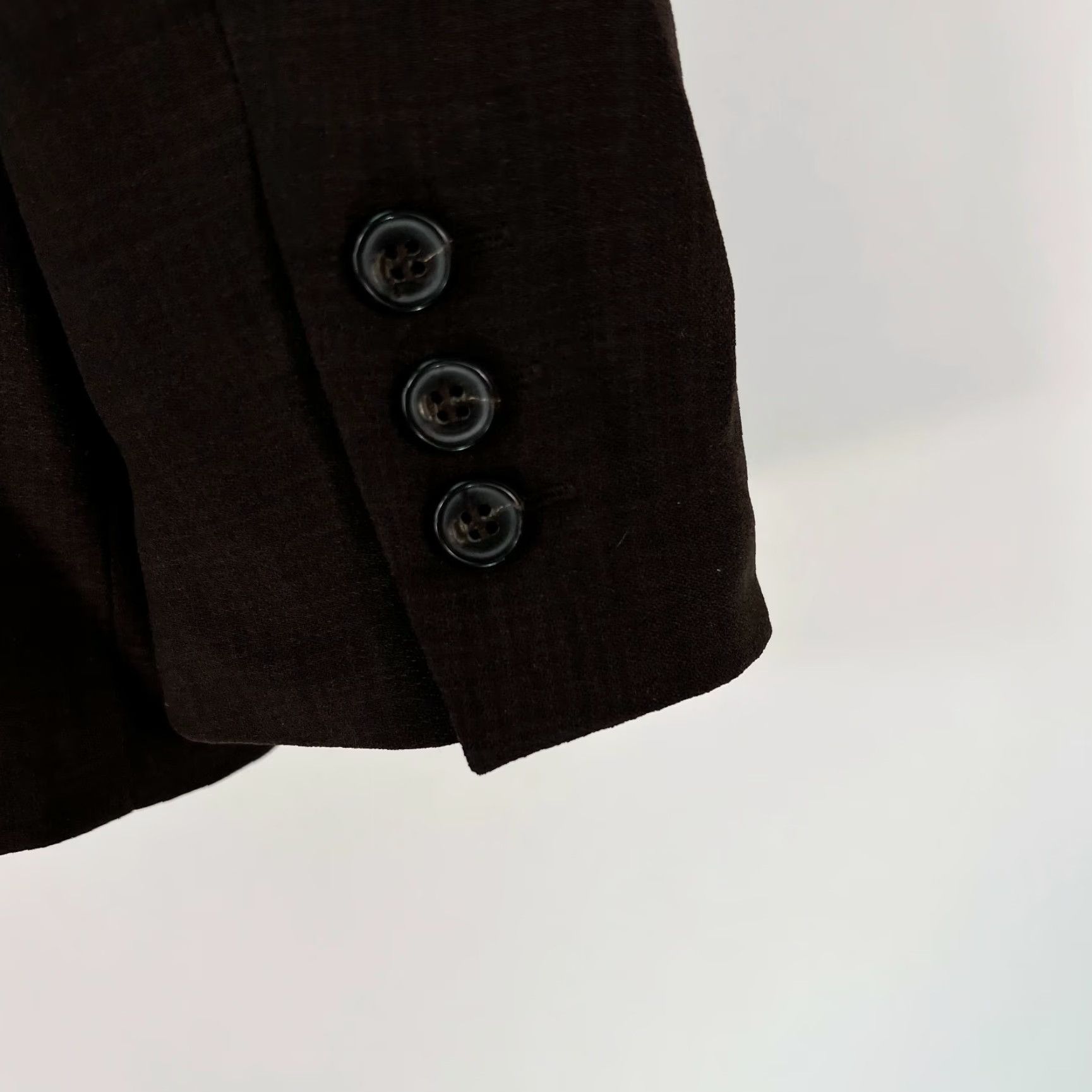 Kasper Kasper Womens Blazer Jacket Notch Brown Three-Button Long Sleeve Size 4 Size S / US 4 / IT 40 - 5 Thumbnail