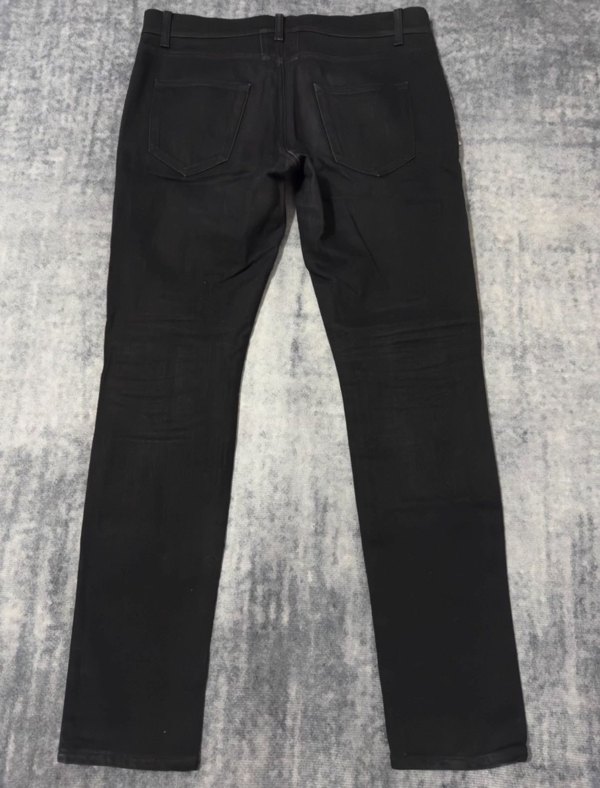 Saint Laurent Paris Saint Laurent (SLP) 15FW Black Basic Denim Five-Zip Jeans Size US 33 - 2 Thumbnail