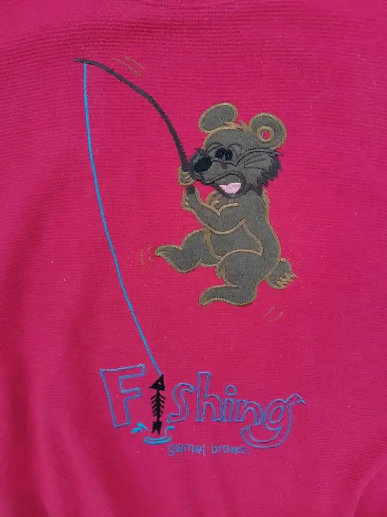 Japanese Brand Vintage!!! Fishing Gamet Brown Big Logo Sweatshirt Size US M / EU 48-50 / 2 - 4 Thumbnail