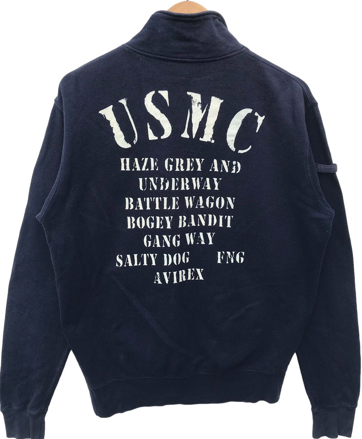 Avirex Avirex USMC Marine Academy Faded Sweater Size US M / EU 48-50 / 2 - 15 Thumbnail