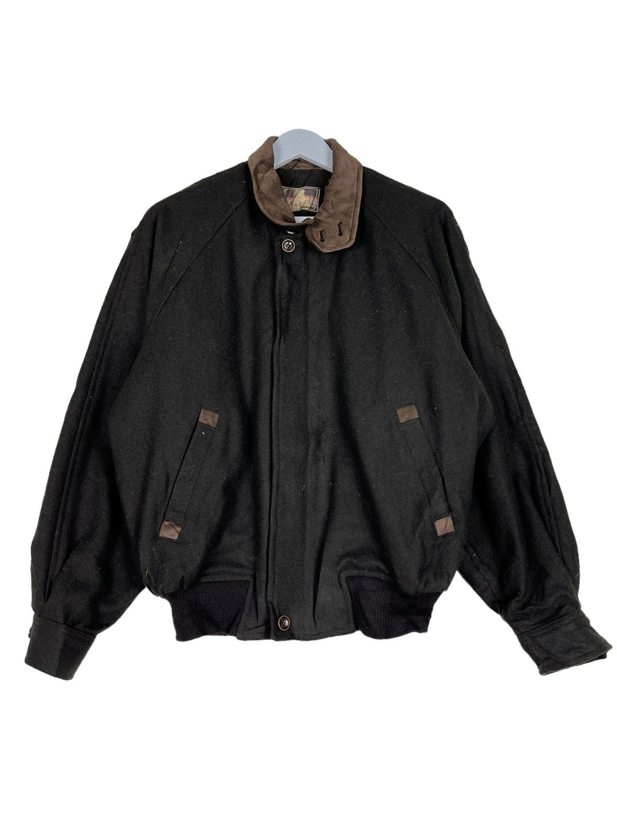 Japanese Brand × Vintage 🔥 VINTAGE HIVERSON WOOL BOMBER JACKET Size US M / EU 48-50 / 2 - 2 Thumbnail