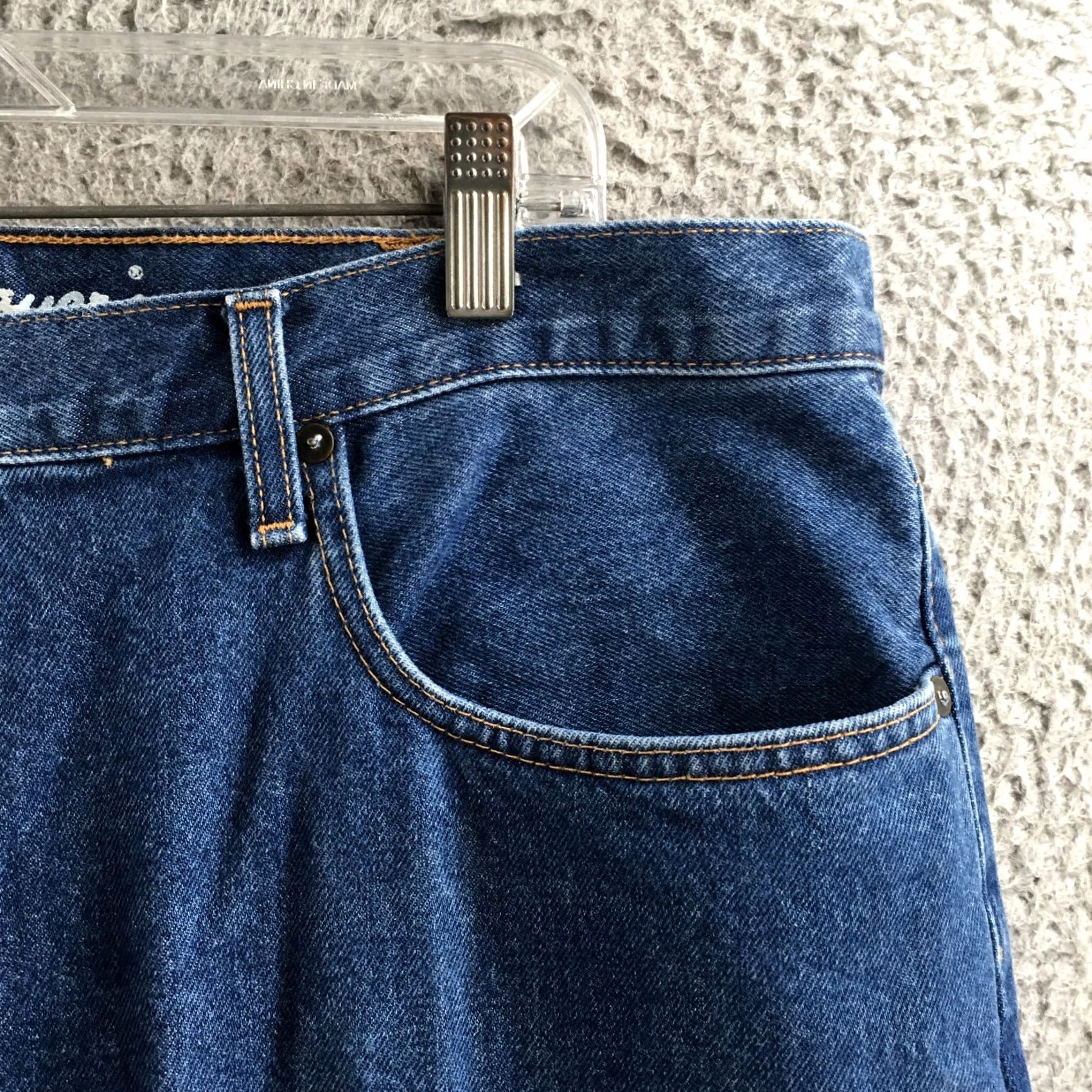 Eddie Bauer Eddie Bauer Jeans Mens 38x30 Blue Straight Leg Zip Fly Relaxed Cotton Denim Shirt? Size US 38 / EU 54 - 4 Thumbnail