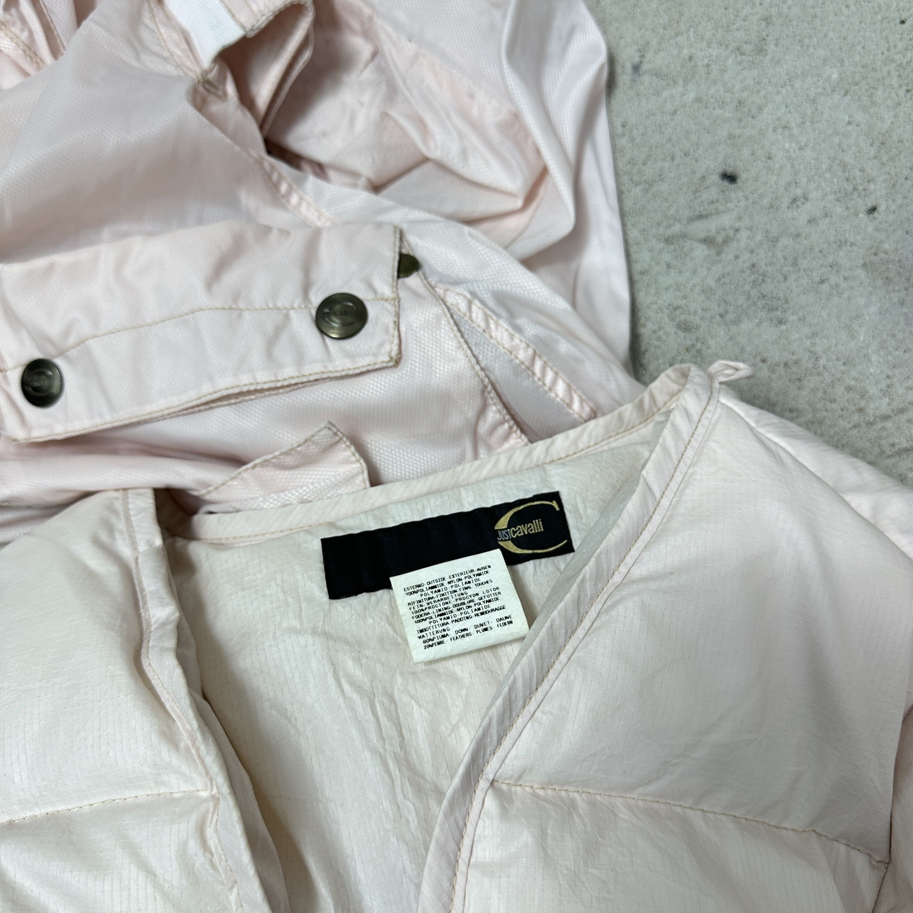 Just Cavalli Vintage Modifiable Baby Pink Just Cavalli Down Parka Y2K Size M / US 6-8 / IT 42-44 - 13 Thumbnail