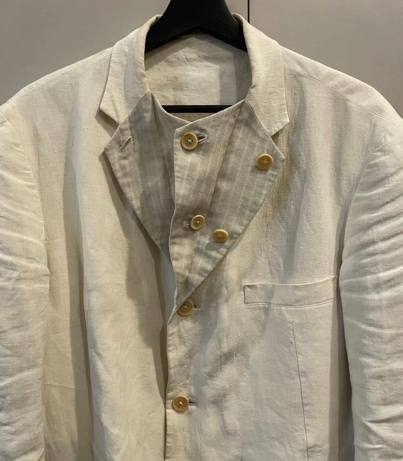 Yohji Yamamoto Yohji Yamamoto 07 SS show white jacket 2502-Nextarrow Size US M / EU 48-50 / 2 - 5 Thumbnail