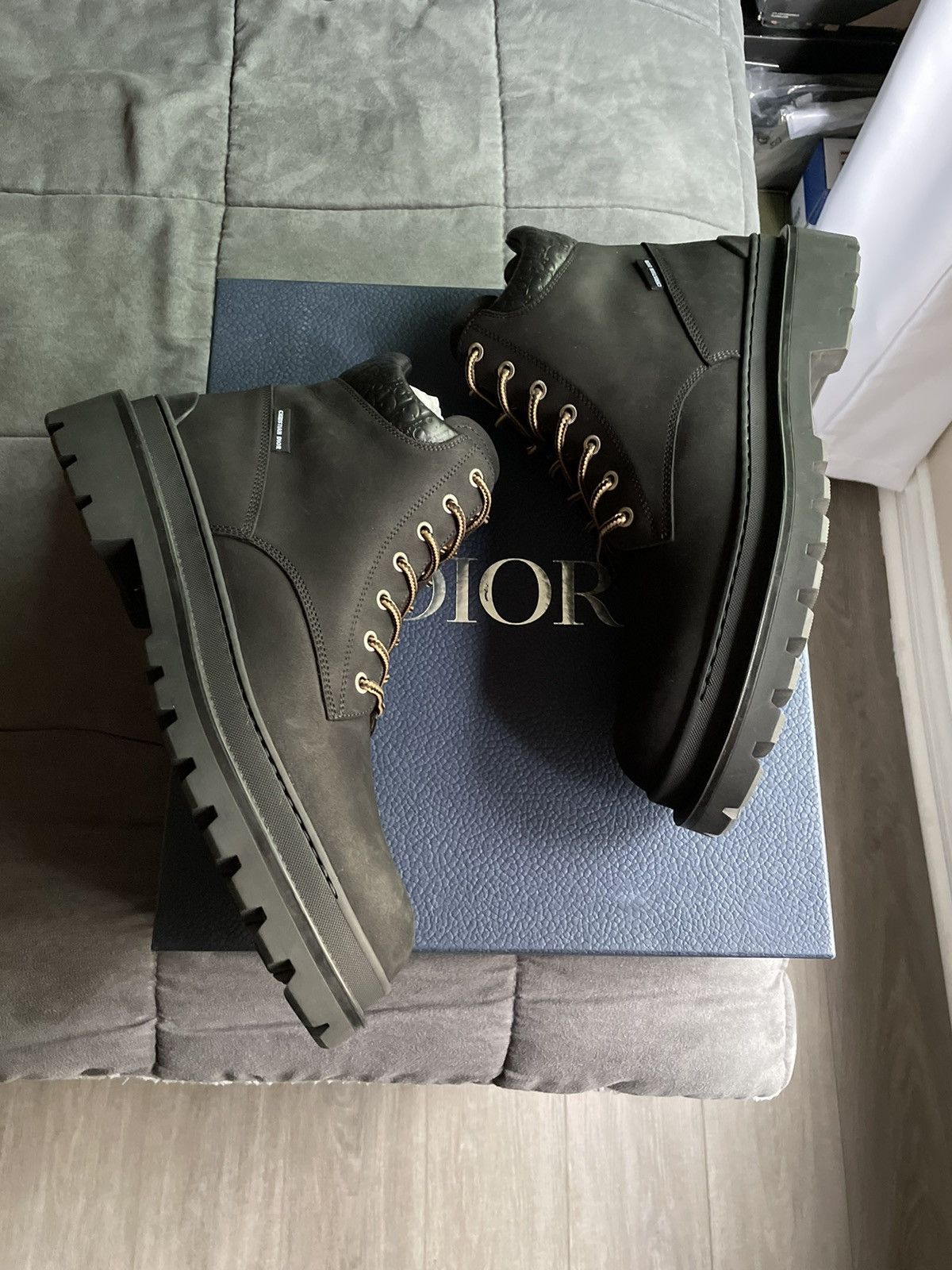 Dior Dior Oblique Black Nubuck Boots Size US 10 / EU 43 - 4 Thumbnail