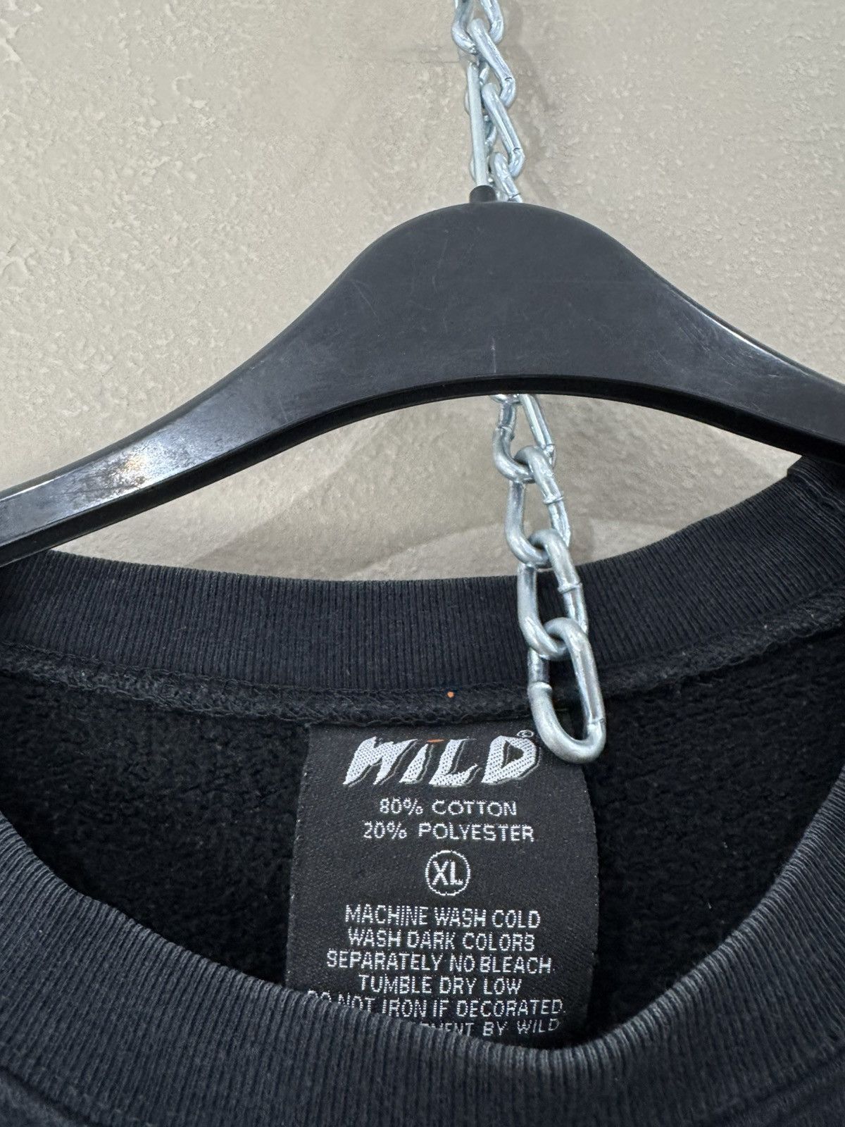Vintage Vintage 1990 Crewneck Sweatshirt Wild Gear skull + moto Size US XL / EU 56 / 4 - 3 Thumbnail