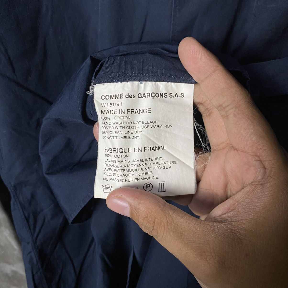 Comme des Garcons Homme vintage comme des garcons navy shirt france made Size US M / EU 48-50 / 2 - 7 Thumbnail