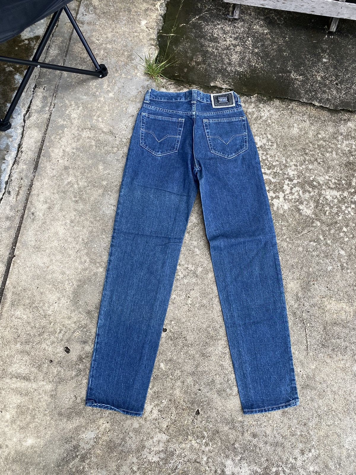 Vintage Vintage 90s Versace Couture Denim Jeans Pants Size 27" / US 4 / IT 40 - 8 Thumbnail