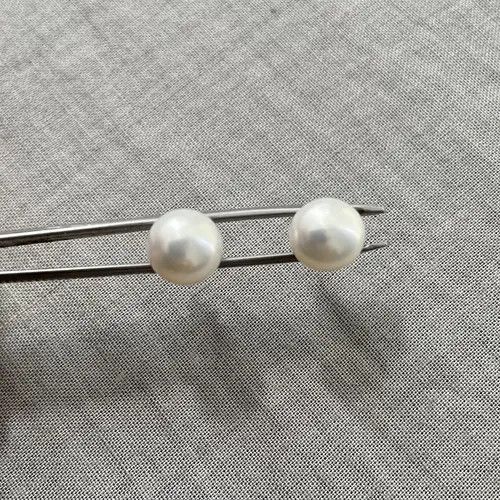 Sterling Silver Natural freshwater Pearl earrings silver 925 Size ONE SIZE - 4 Thumbnail