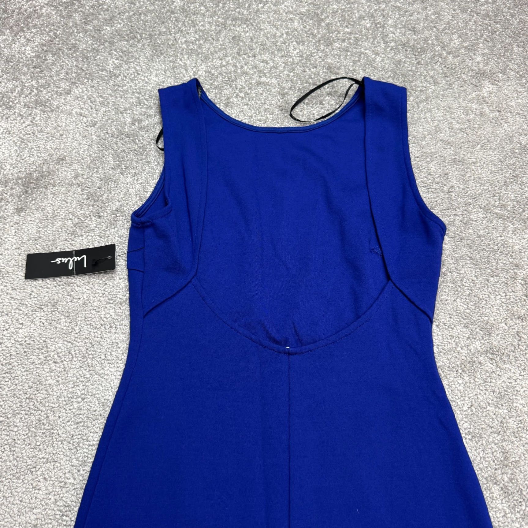 Lulus Lulus Bodycon Sleeveless Scoop Backless Midi Womens Royal Small Blue Stretch NWT Size S / US 4 / IT 40 - 3 Thumbnail