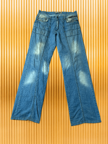 Vintage Flared Denim Jeans Pants Bootcut Y2K Size US 34 / EU 50 - 1 Thumbnail