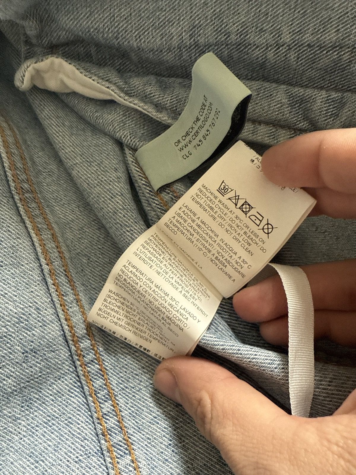 Off-White Off white denim jacket 2xl rare temperature Size US XXL / EU 58 / 5 - 8 Thumbnail