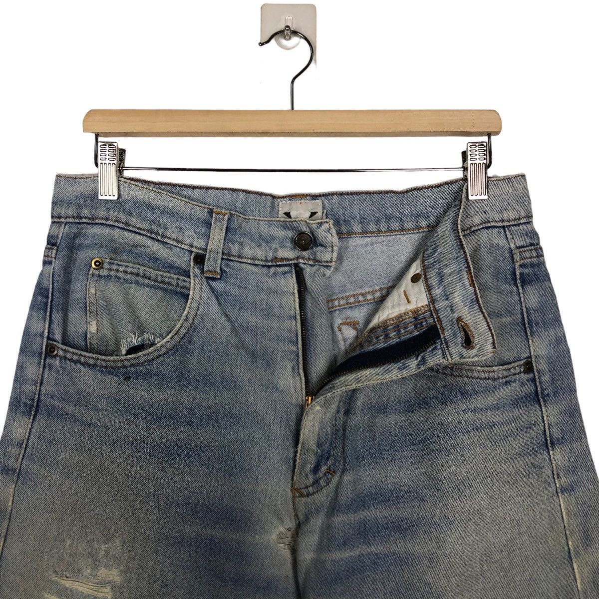 Japanese Brand 🔥90’s VINTAGE ACID WASH DENIM JEANS GOOSE & GENDER JAPAN Size US 32 / EU 48 - 11 Thumbnail