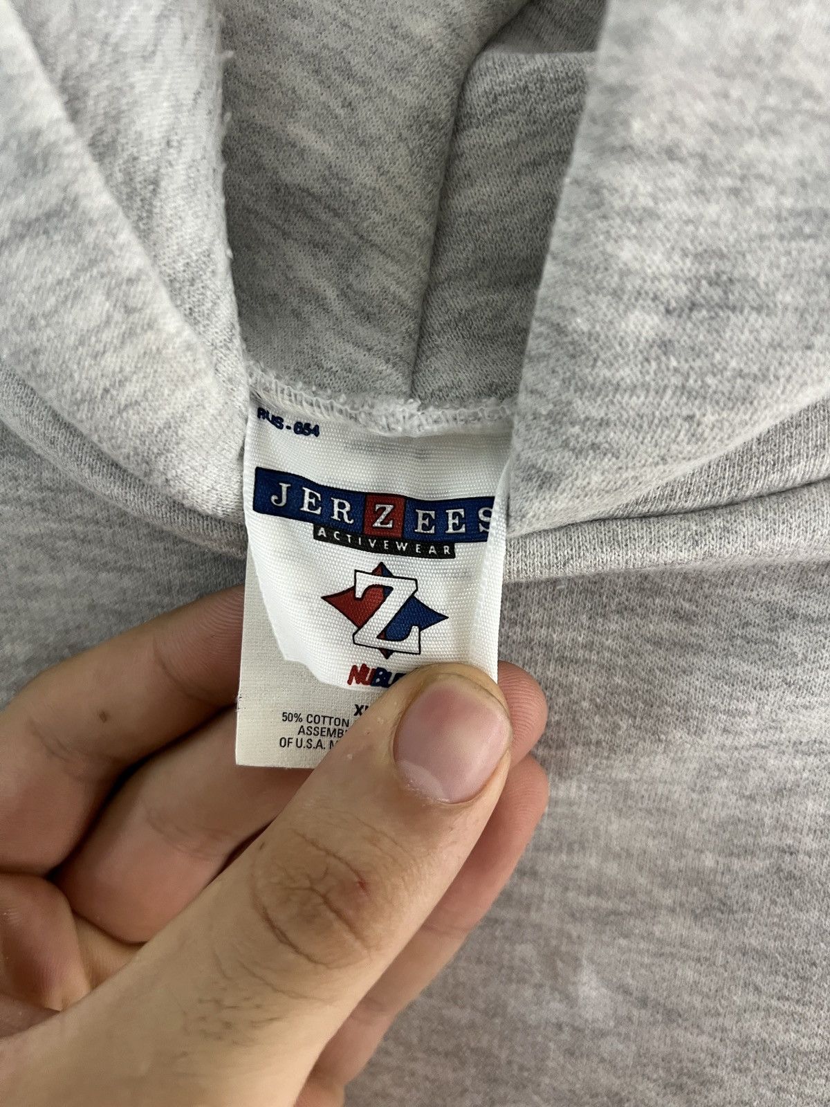 Jerzees Vintage 2003 Hokey Hoodie Size US XL / EU 56 / 4 - 3 Thumbnail