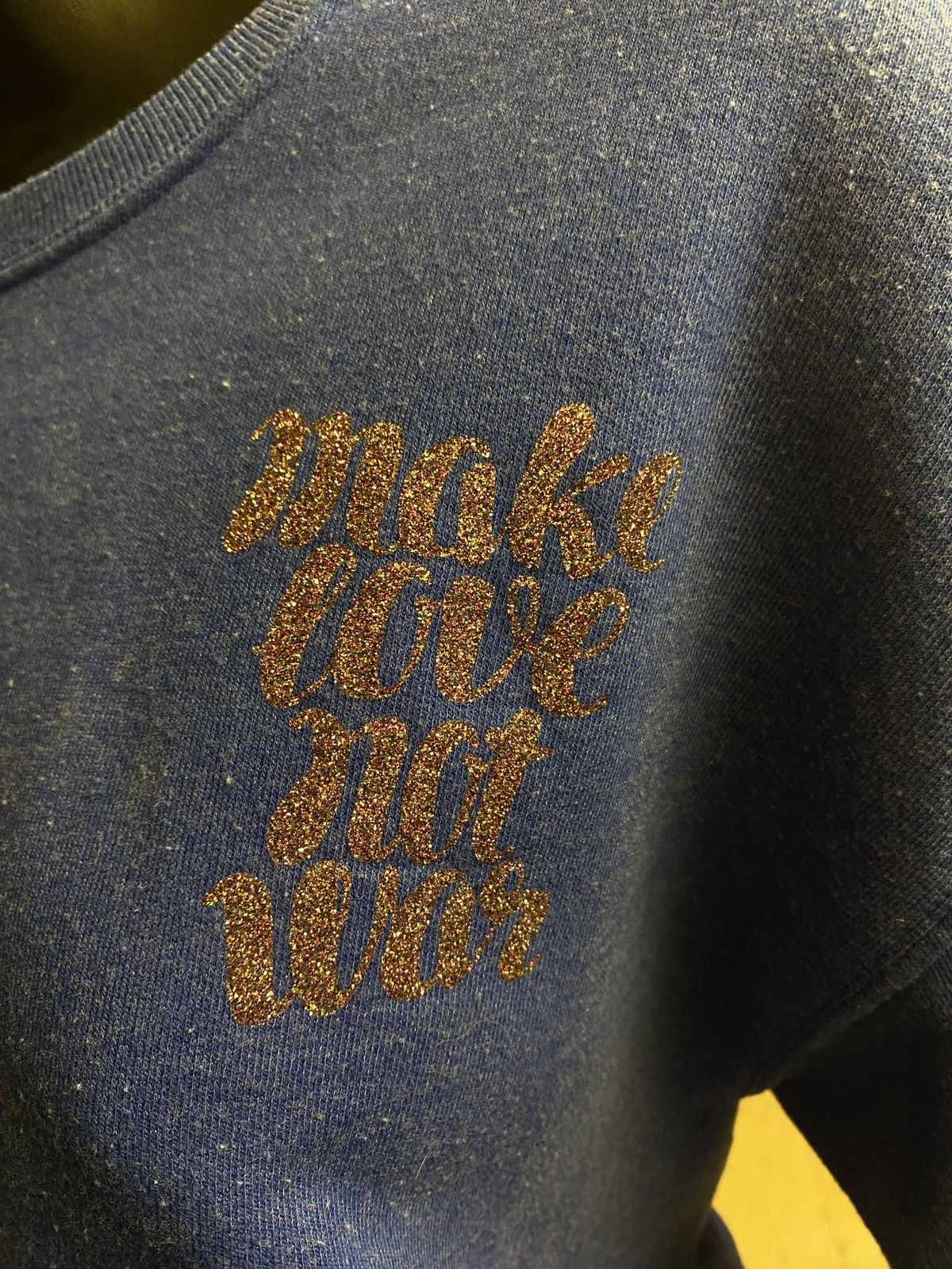 Fruit Of The Loom Blue Woodstock Longsleeve Size M / US 6-8 / IT 42-44 - 2 Thumbnail