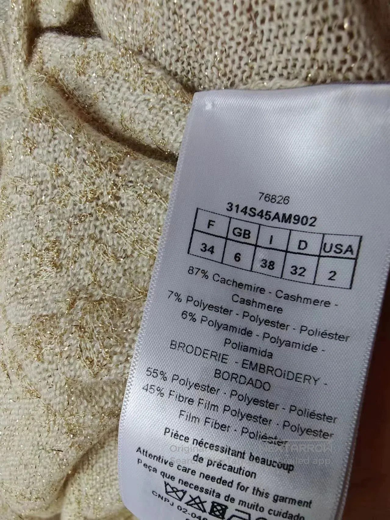Dior Dior Women's Long Sleeve Top. Size M / US 6-8 / IT 42-44 - 2 Thumbnail