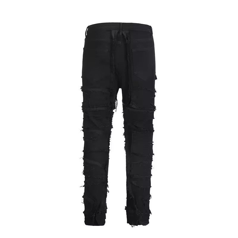 Jean Custom streetwear ripped punk design jeans Size US 30 / EU 46 - 3 Thumbnail