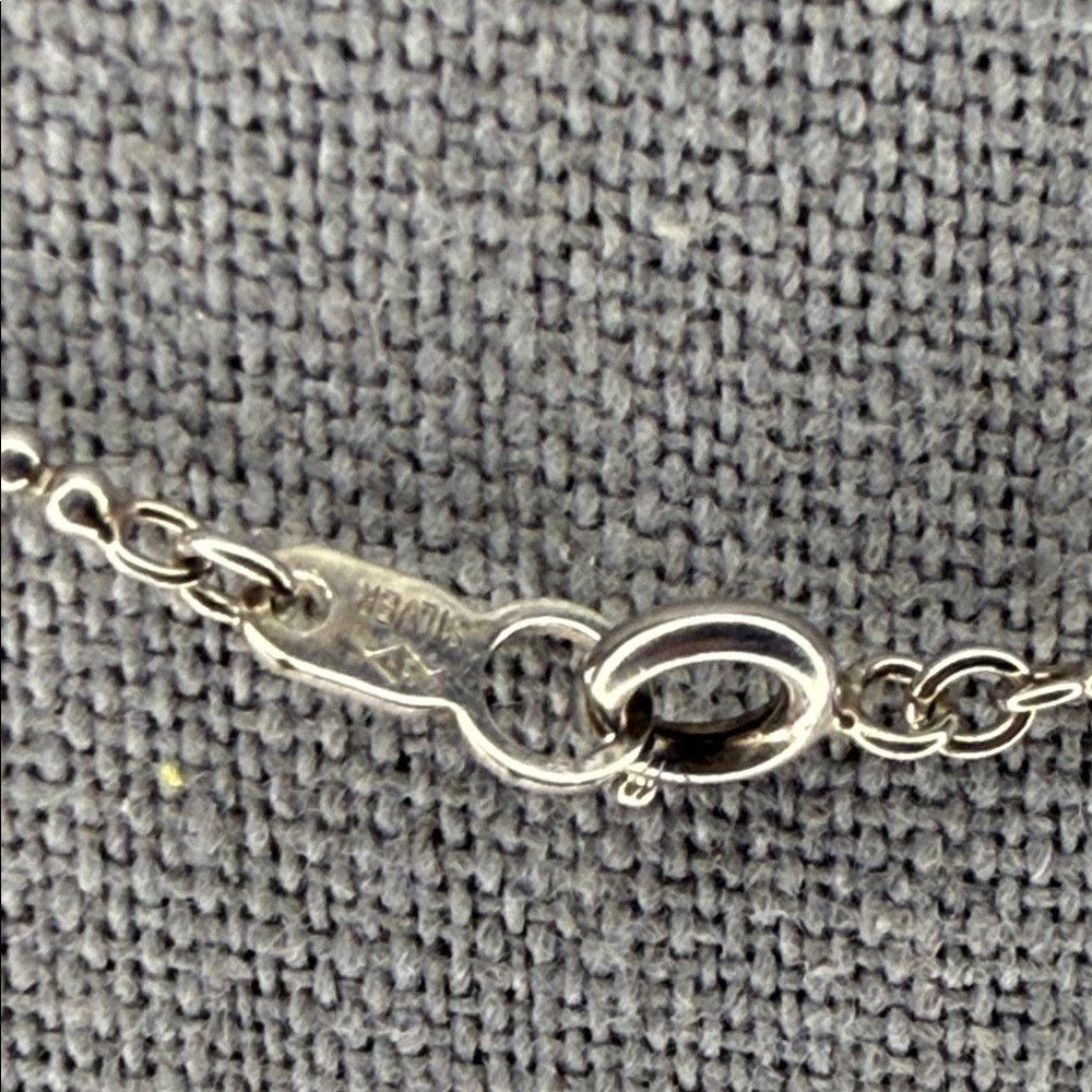 Gucci Gucci 925 Sterling Silver Ball Chain Necklace with Rectangu Size ONE SIZE - 5 Thumbnail