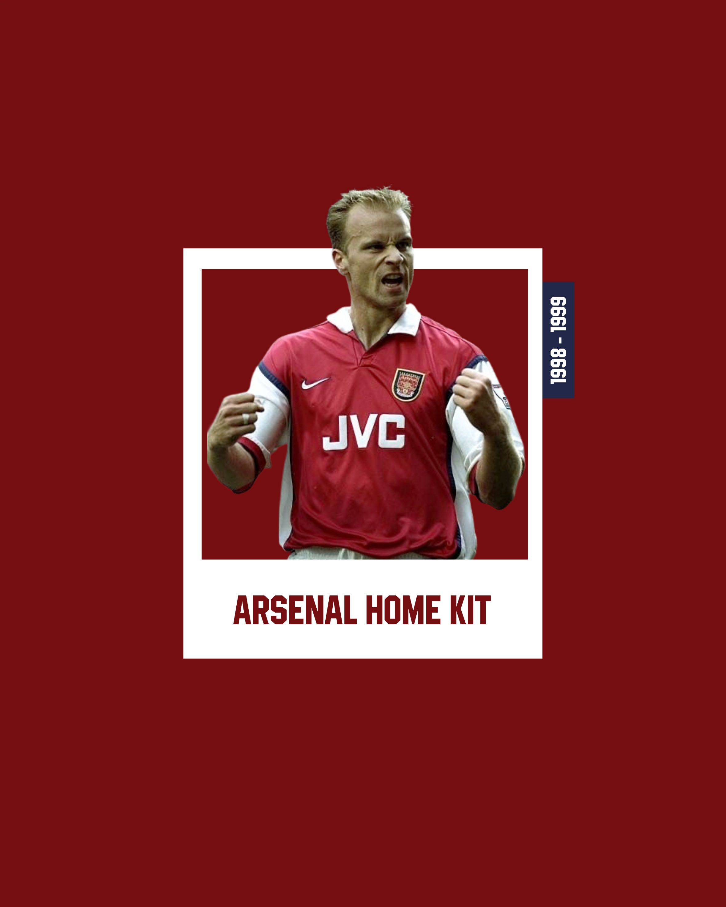 Nike Arsenal FC Home Kit 1998 1999 Size US L / EU 52-54 / 3 - 11 Thumbnail