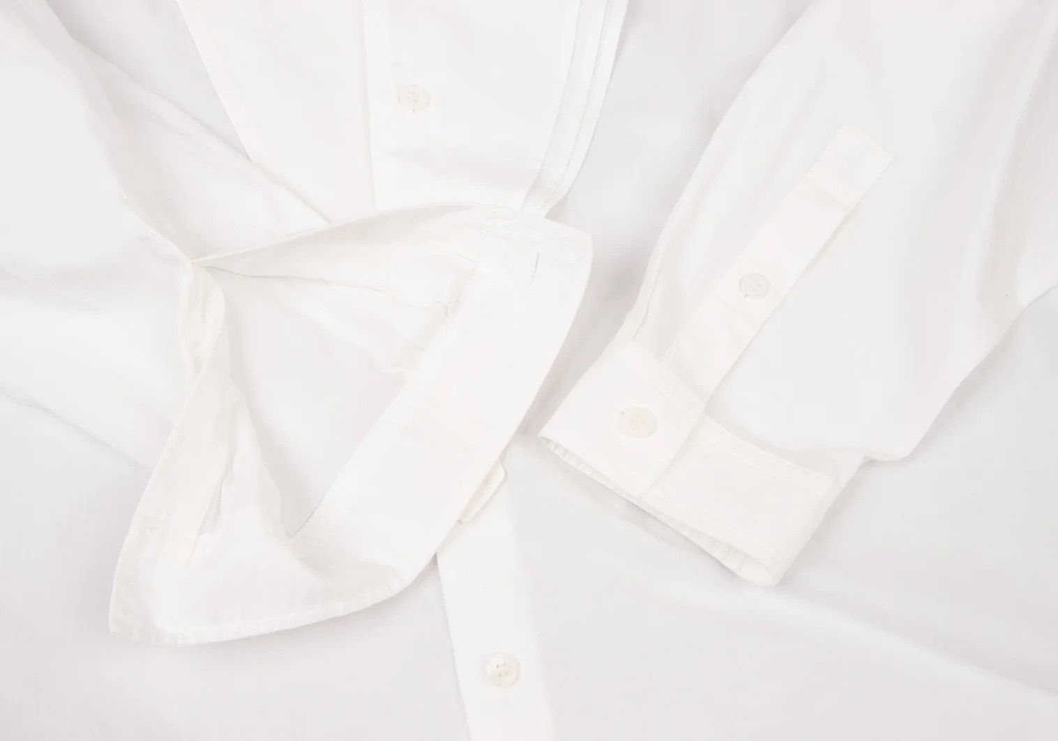 Yohji Yamamoto Yohji Yamamoto Cotton Asymmetrical Big Shirt White Size US S / EU 44-46 / 1 - 11 Thumbnail