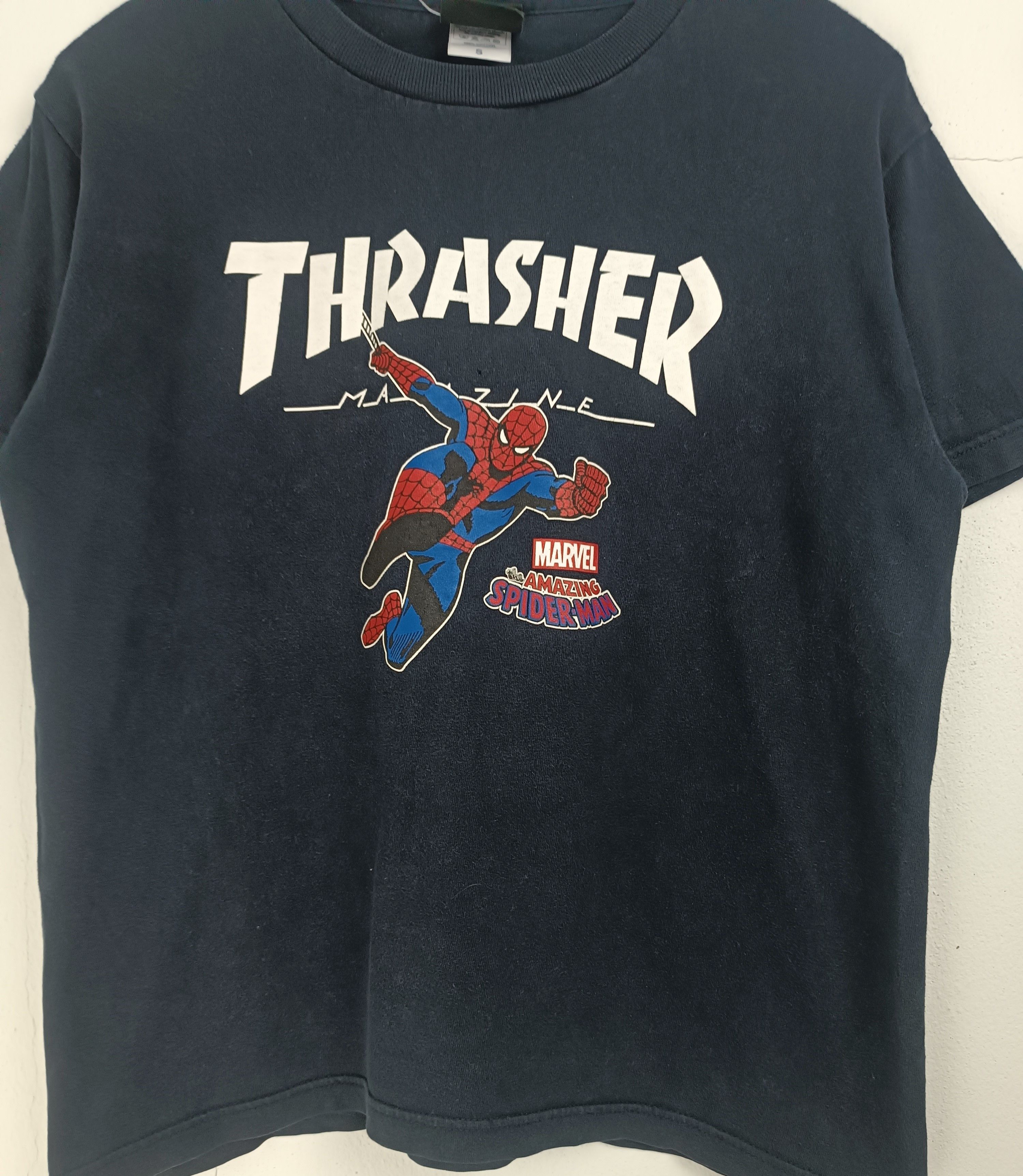 Marvel Comics VINTAGE THRASHER X MARVEL SPIDERMAN FADED TEE IRONMAN XMEN Size US S / EU 44-46 / 1 - 8 Thumbnail