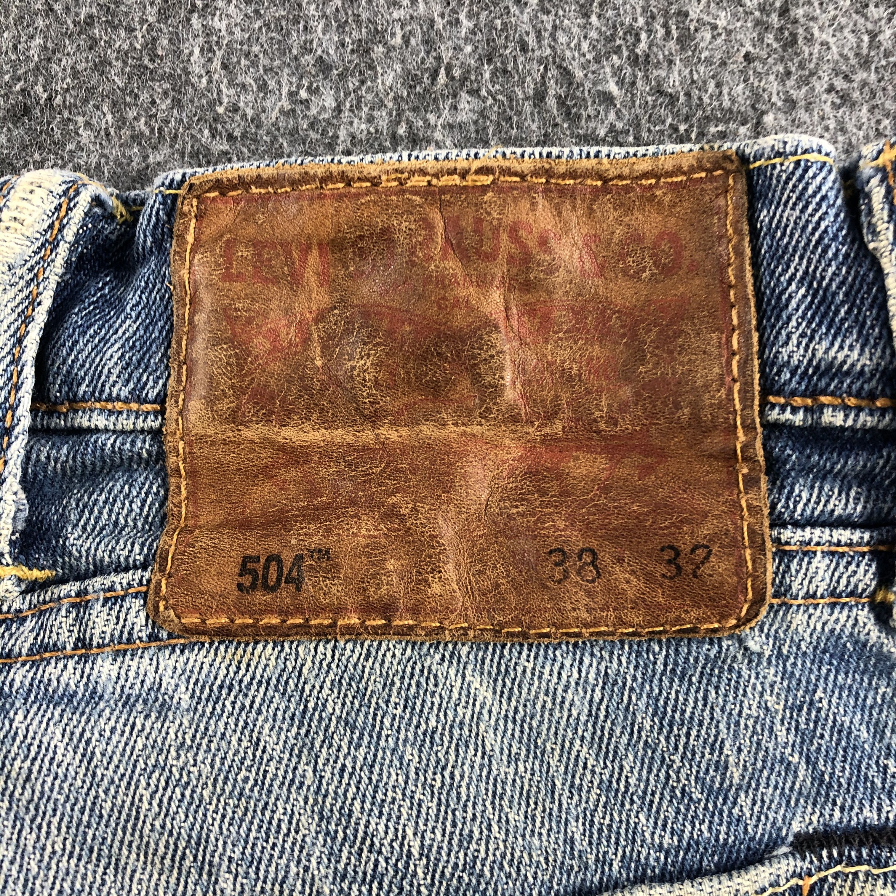Levi's Vintage Blue Wash Levis 504 Jeans-J2269 Size US 38 / EU 54 - 5 Thumbnail