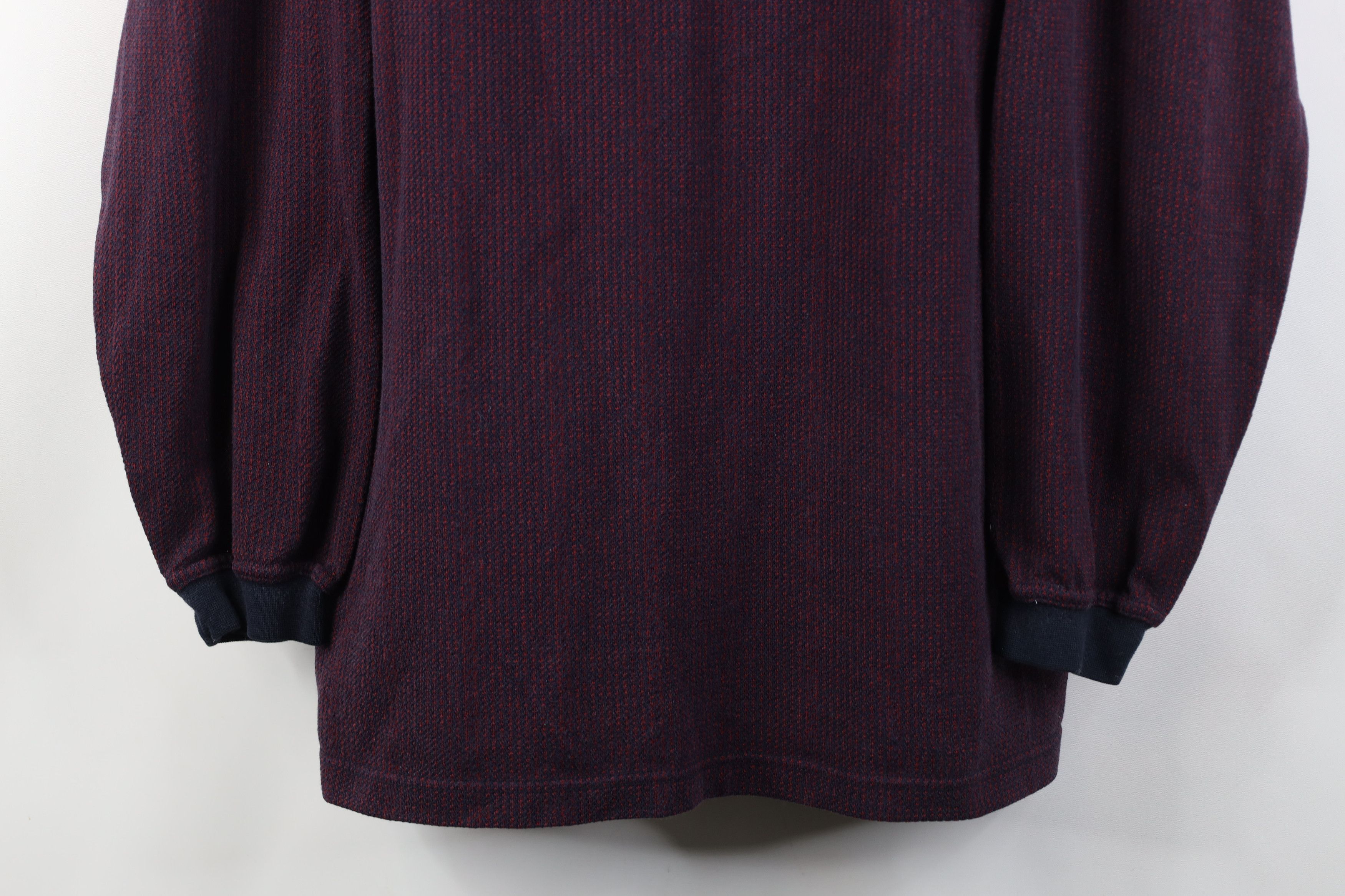 Vintage Vintage 90s Streetwear Knit Long Sleeve Rugby Polo Shirt Size US L / EU 52-54 / 3 - 3 Thumbnail