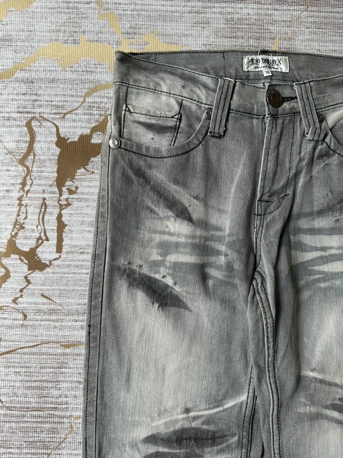 Japanese Brand Lowbox Claw Marks Design Denim Size US 29 - 10 Thumbnail