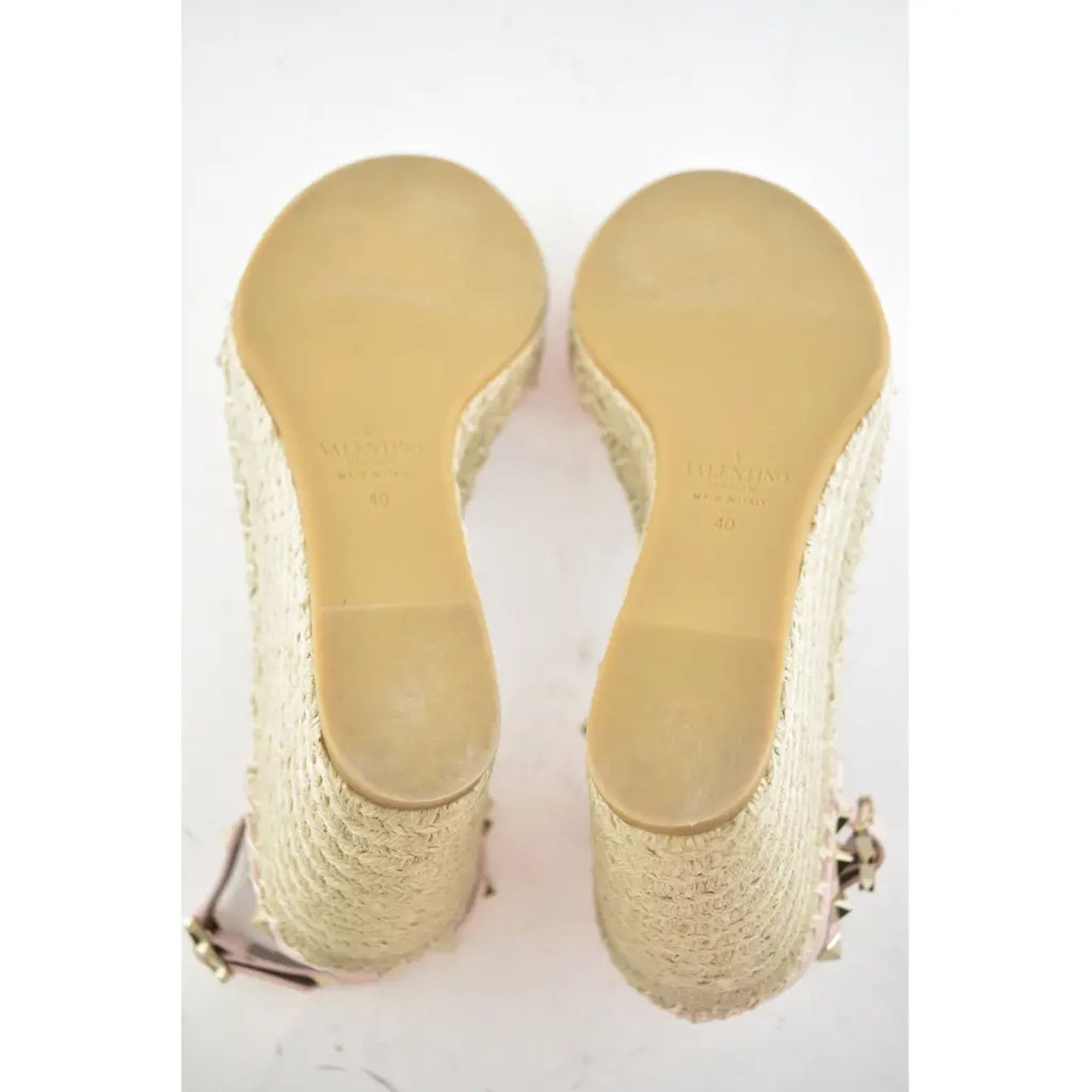 Valentino Rockstud 40D Ankle Strap Platform Wedge Sandal Heel 40 Size US 10 / IT 40 - 9 Thumbnail