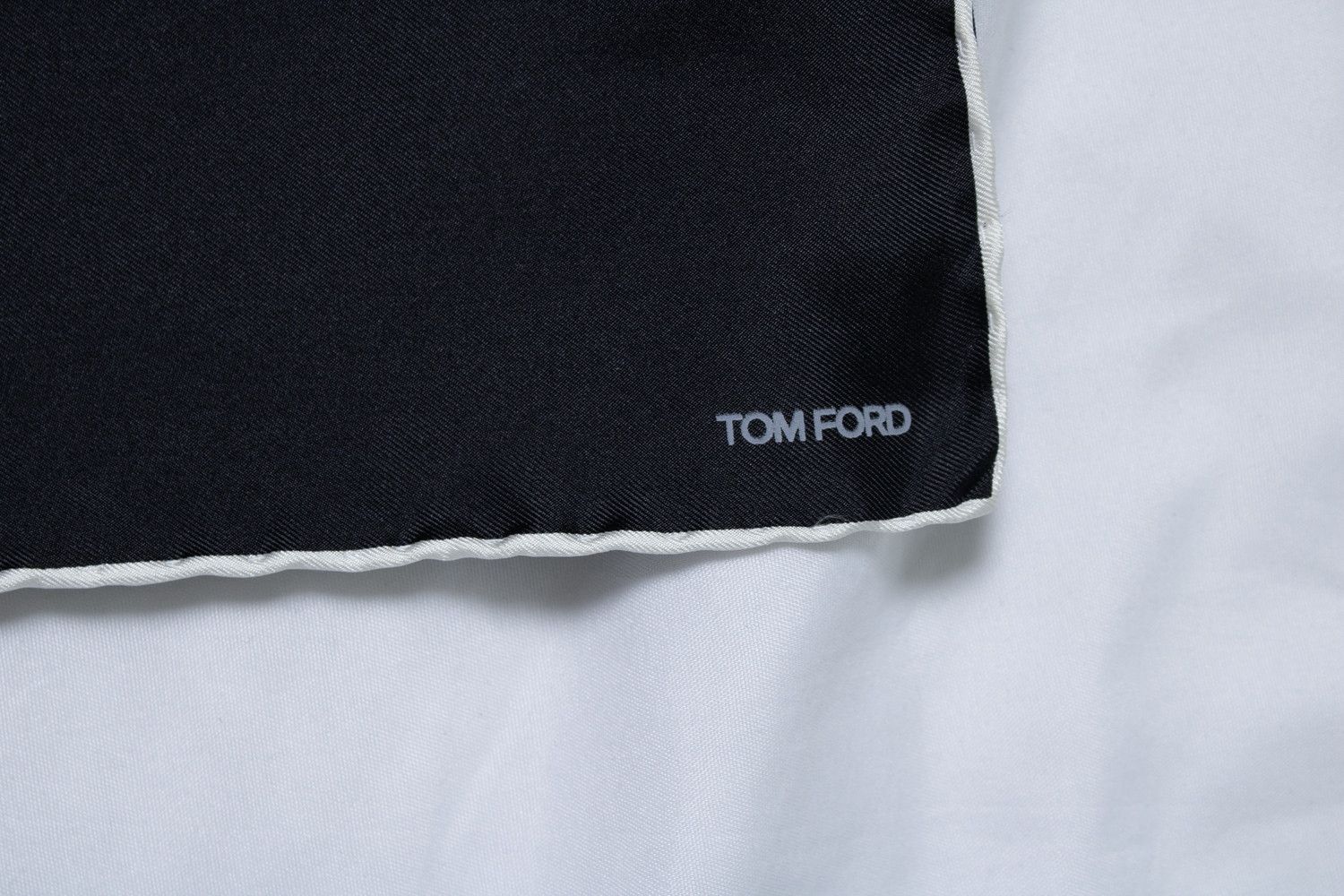 Tom Ford Tom Ford, black pocket square Size ONE SIZE - 3 Thumbnail