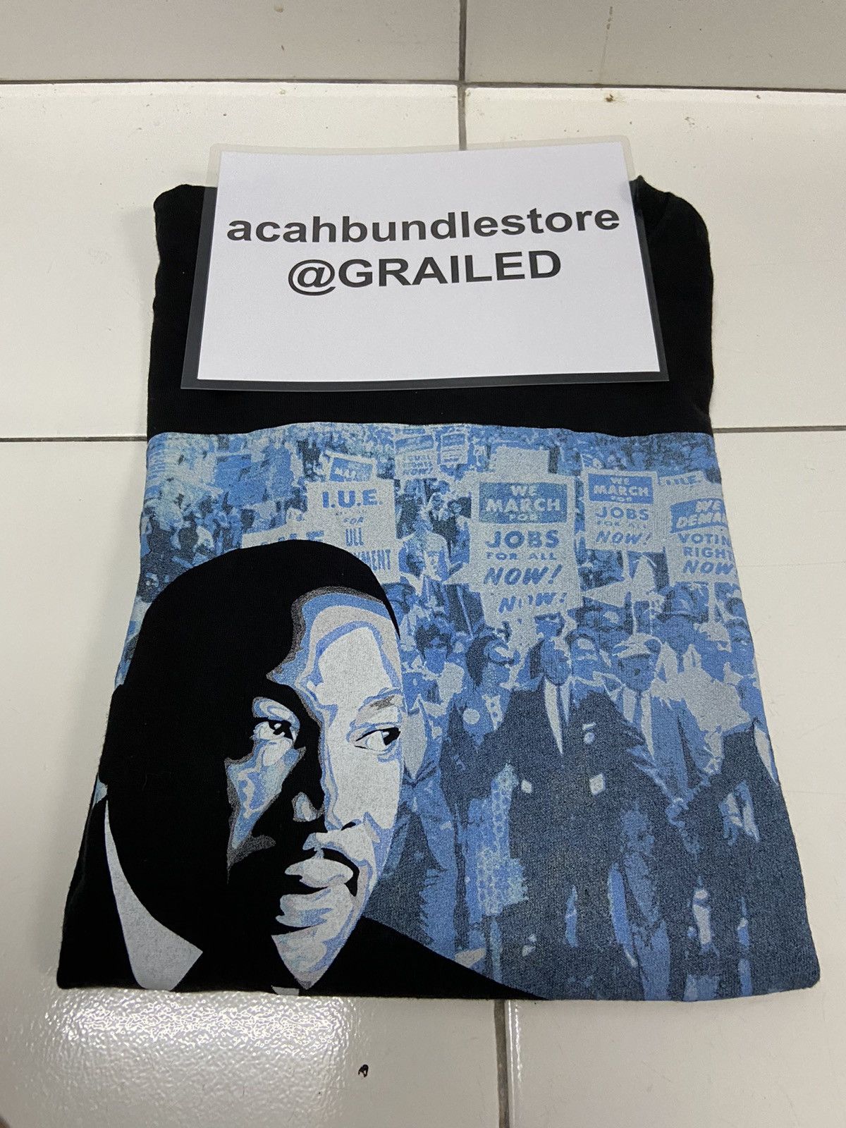 Civil Regime DR MARTIN LUTHER KING AIDS IS A CIVIL RIGHT ISSUE TEE SHIRT Size US XXL / EU 58 / 5 - 14 Thumbnail